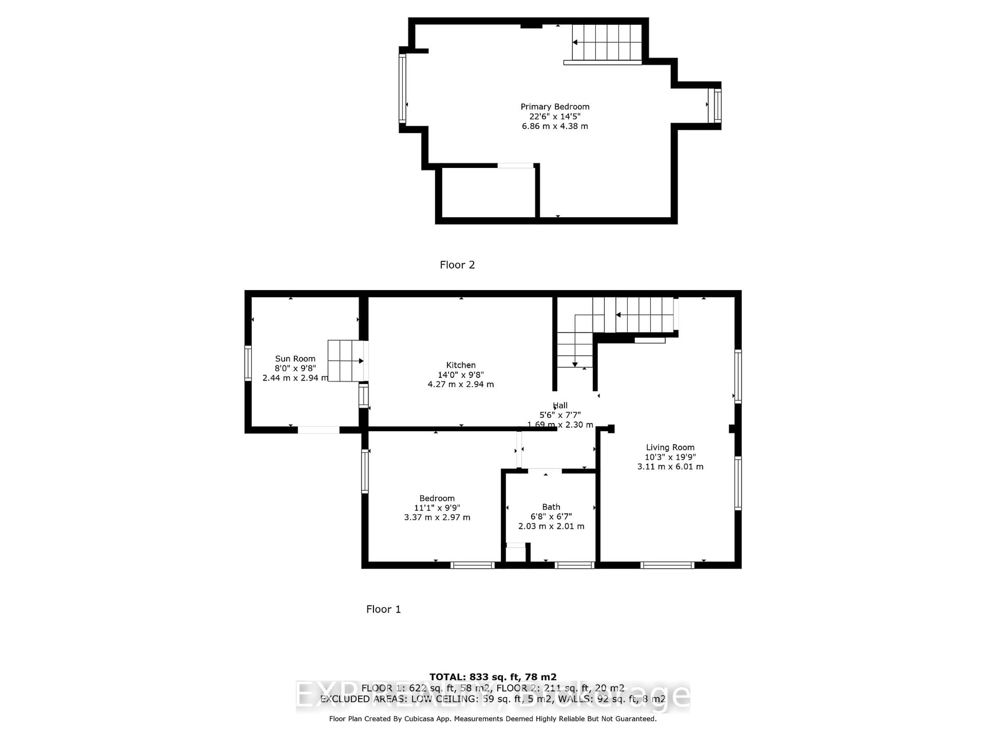 Floor plan for 20-22 Charlotte St, Belleville Ontario K8P 1E2