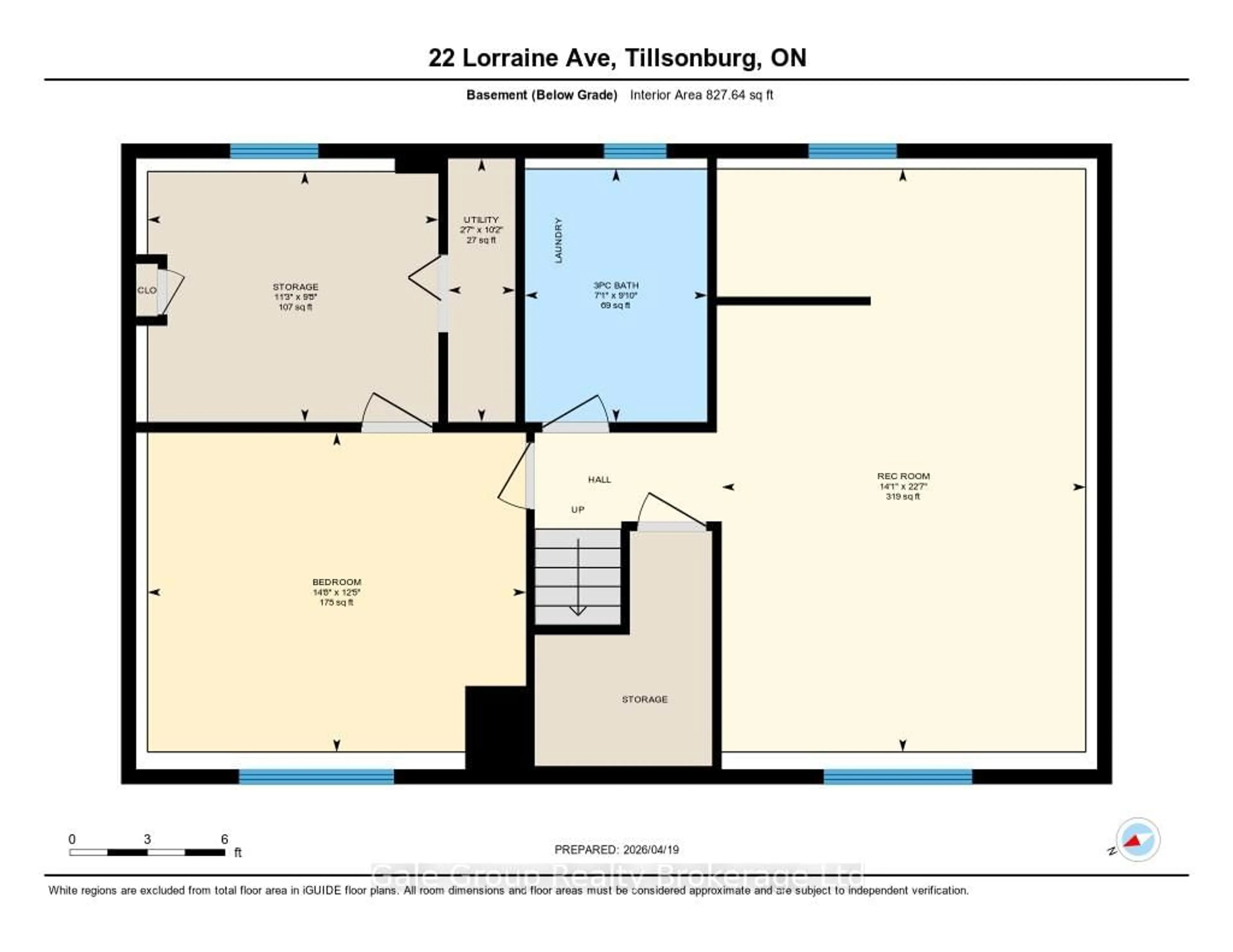 Floor plan for 22 LORRAINE Ave, Tillsonburg Ontario N4G 4V3
