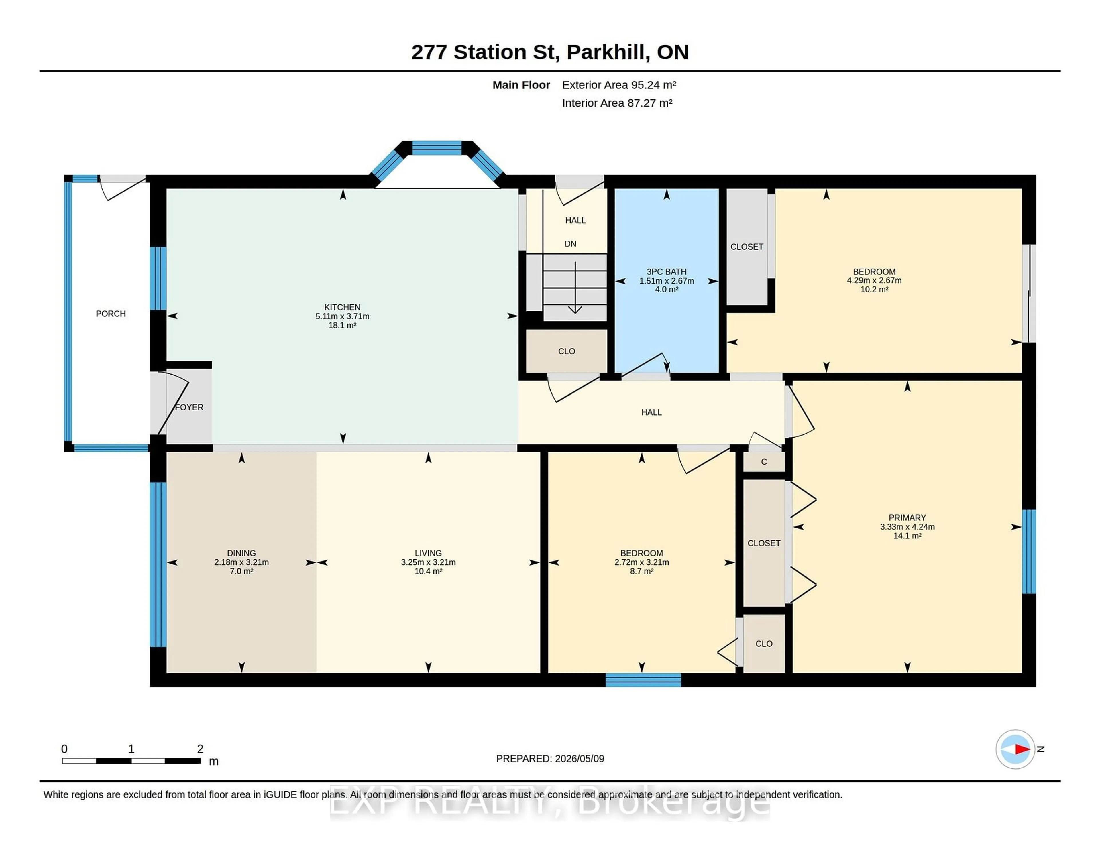 Floor plan for 277 Station St, North Middlesex Ontario N0M 2K0