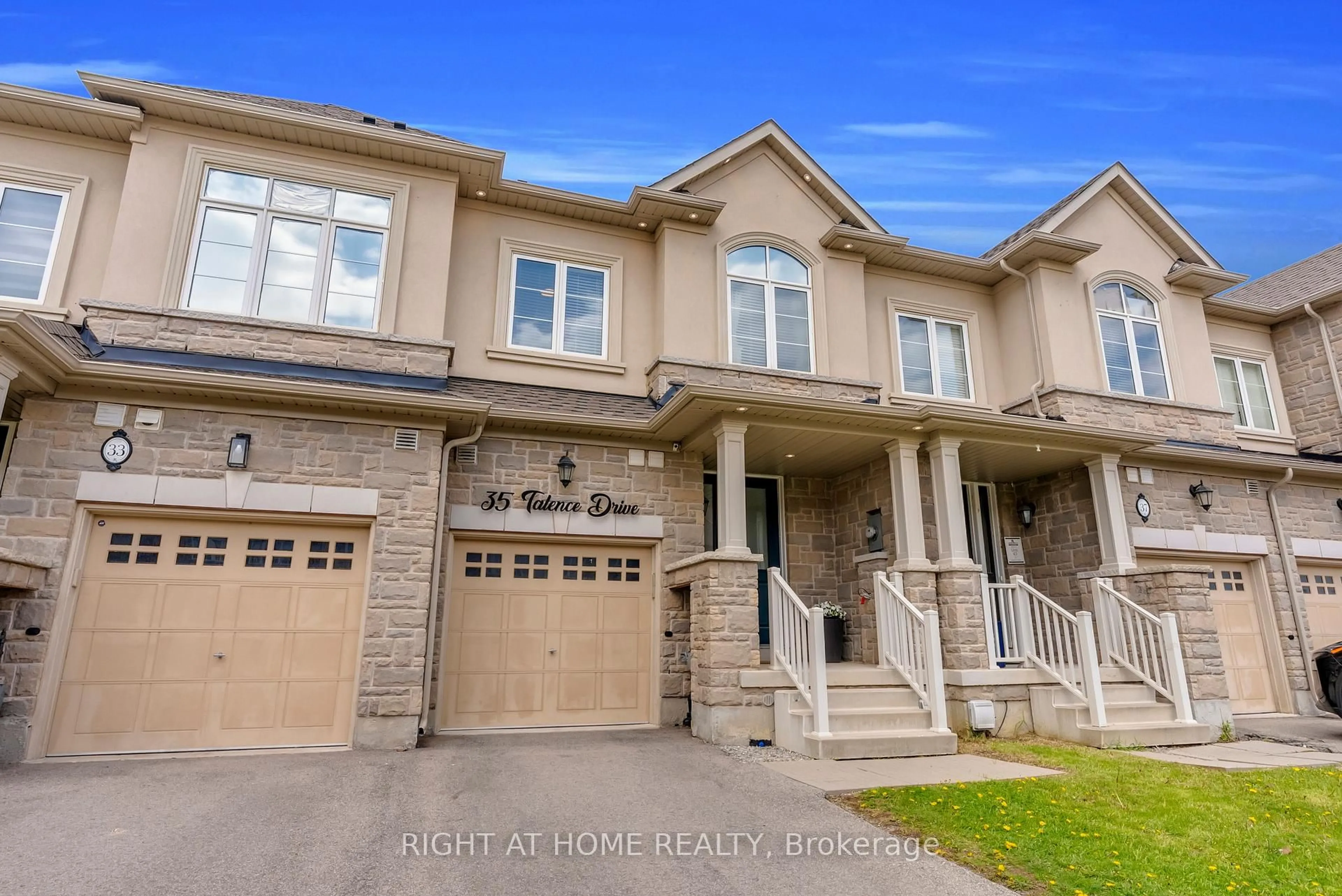 Home with brick exterior material, street for 35 Talence Dr, Hamilton Ontario L8J 0L2