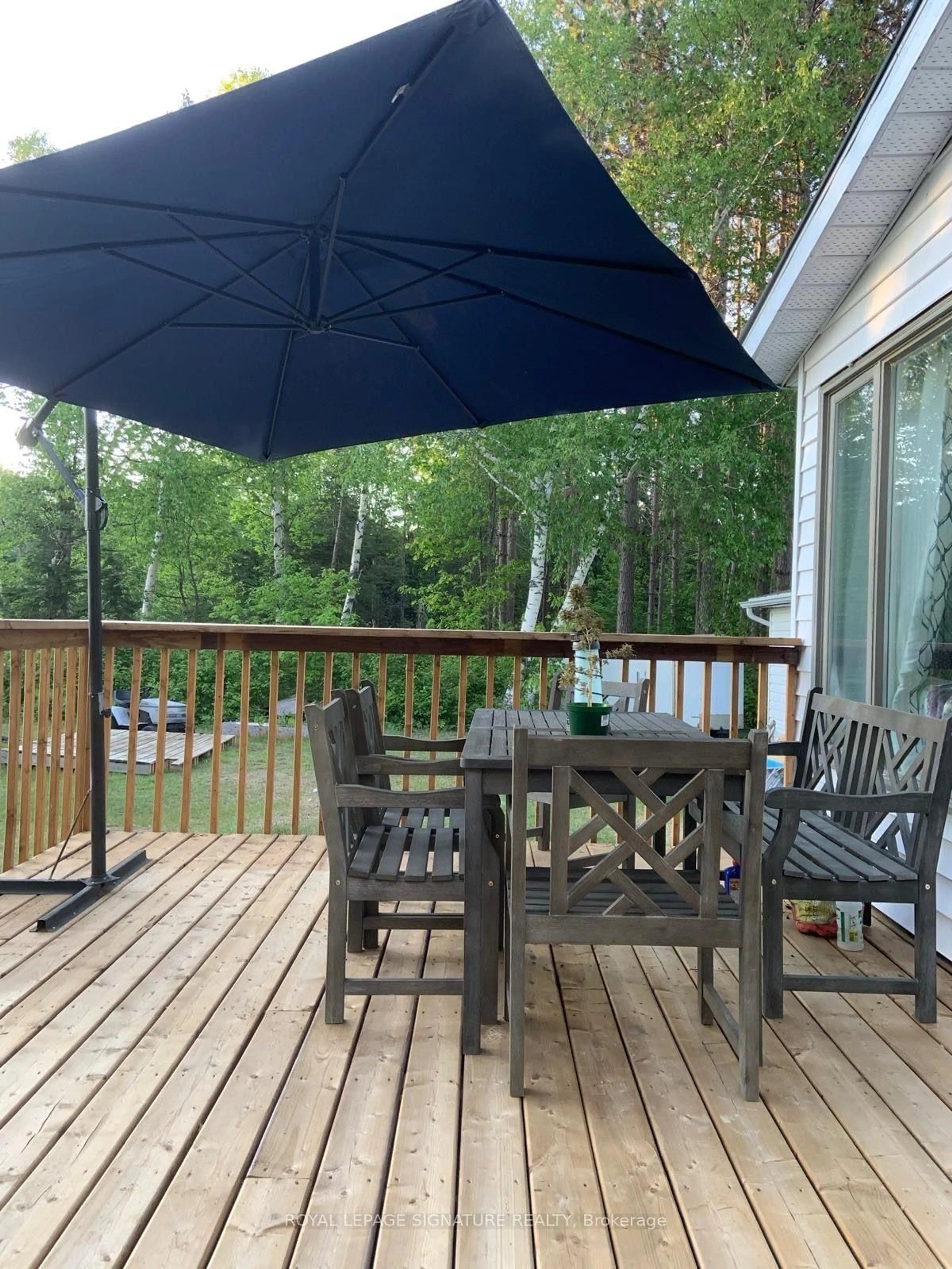 Patio, water/lake/river/ocean view for 132 Lower Faraday Rd, Bancroft Ontario K0L 1C0