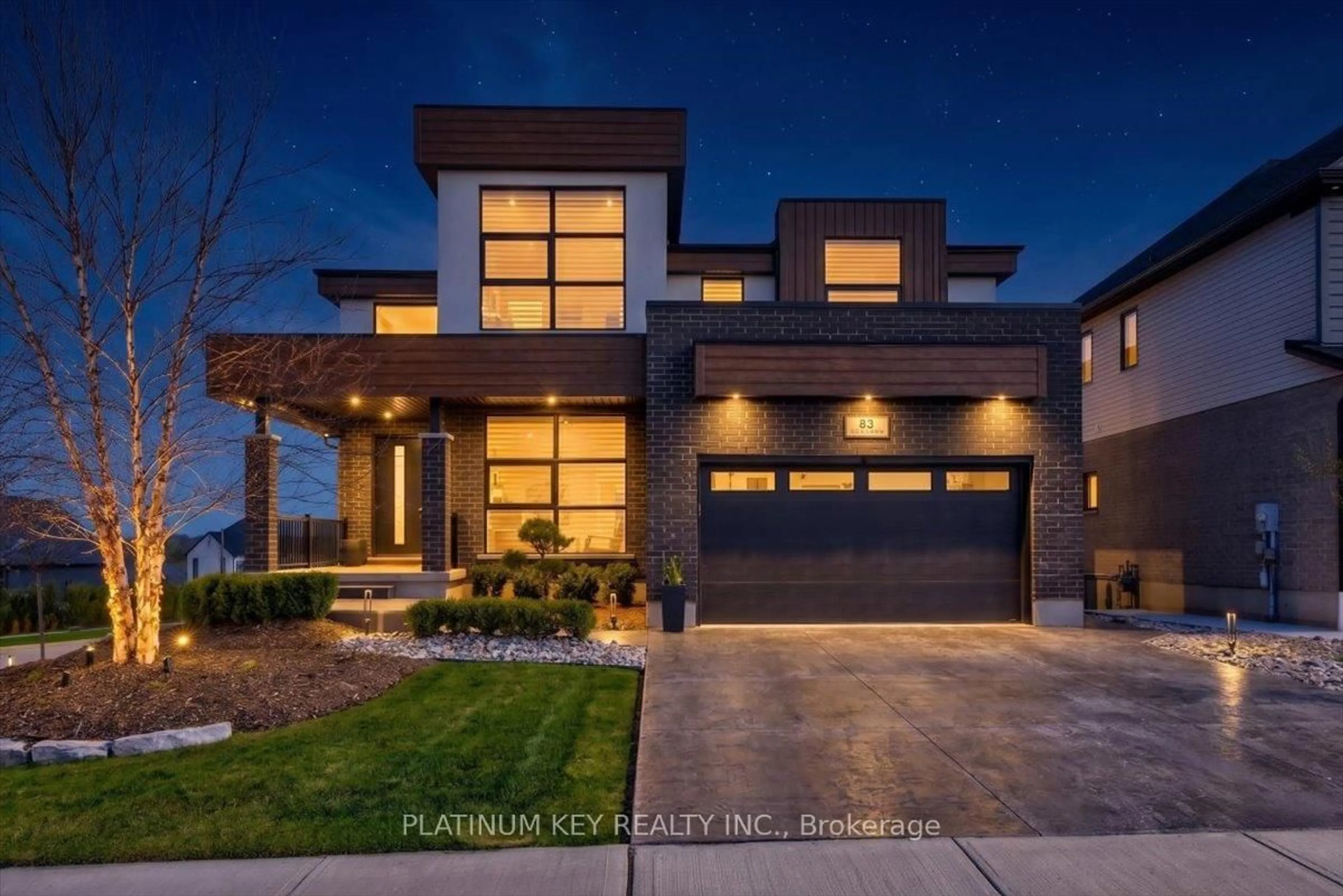 Home with brick exterior material, street for 83 Daventry Way, Middlesex Centre Ontario N0L 1R0