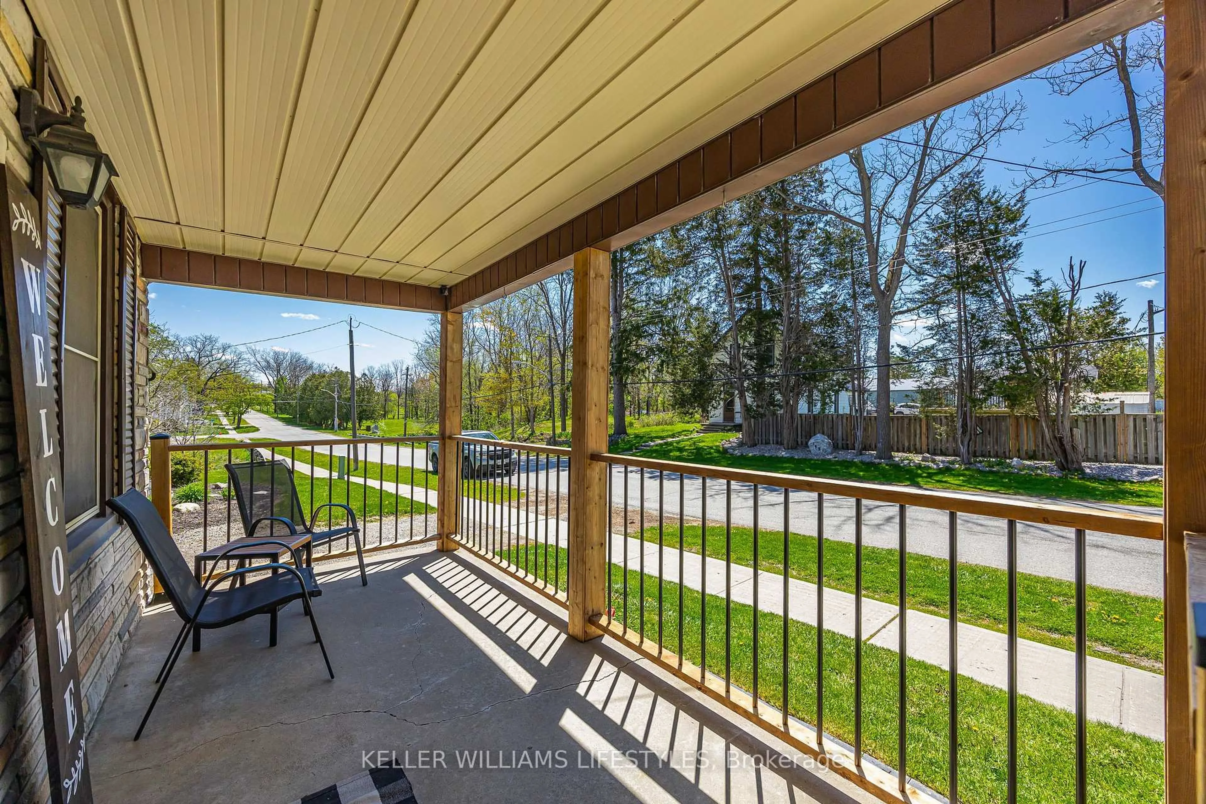 Patio, water/lake/river/ocean view for 150 Mill St, North Middlesex Ontario N0M 2K0