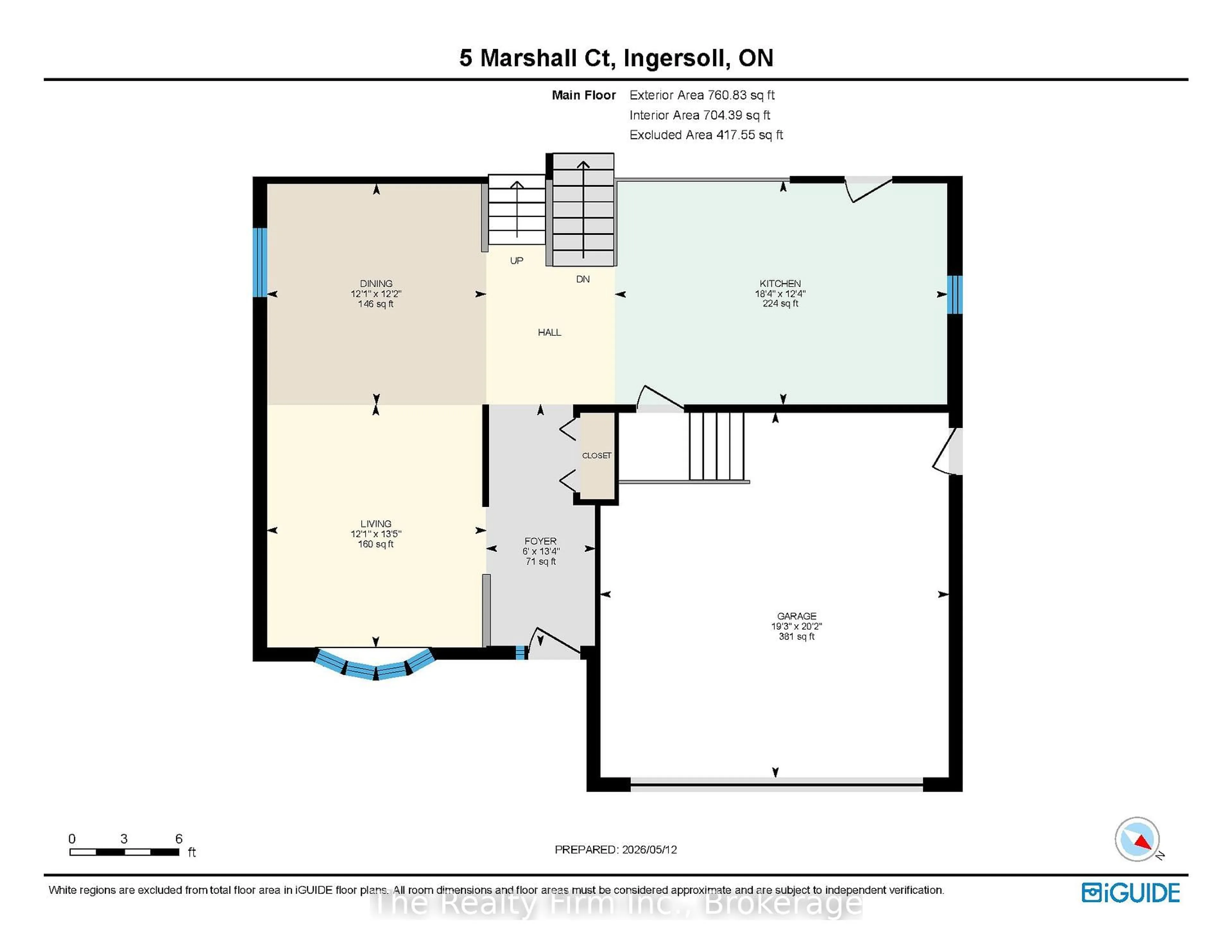 Floor plan for 5 Marshall Crt, Ingersoll Ontario N5C 3Z7