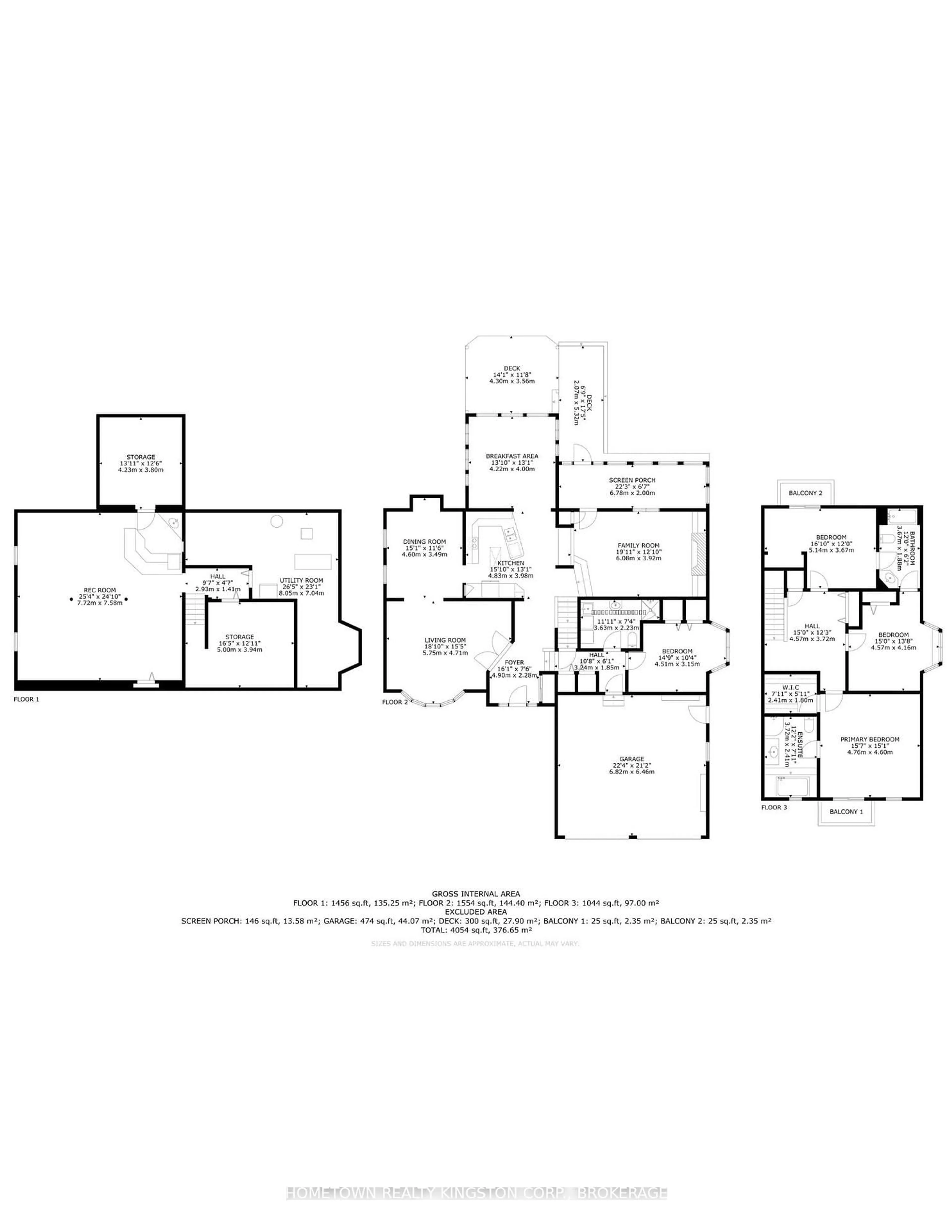 Floor plan for 1103 Cliffside Dr, Sydenham Ontario K0H 2T0