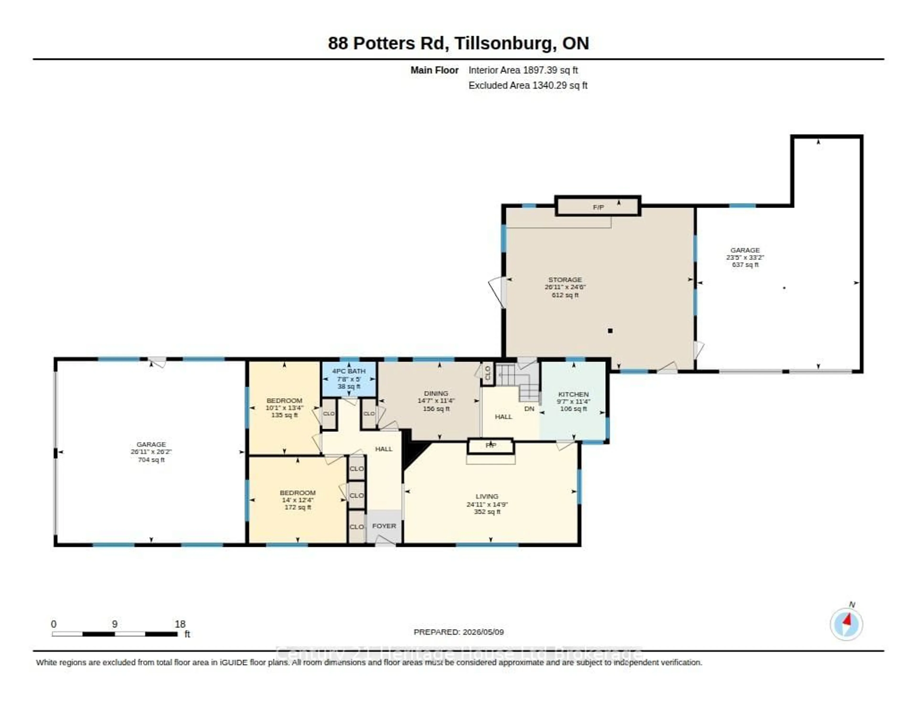 Floor plan for 88 Potters Rd, Tillsonburg Ontario N4G 4G7