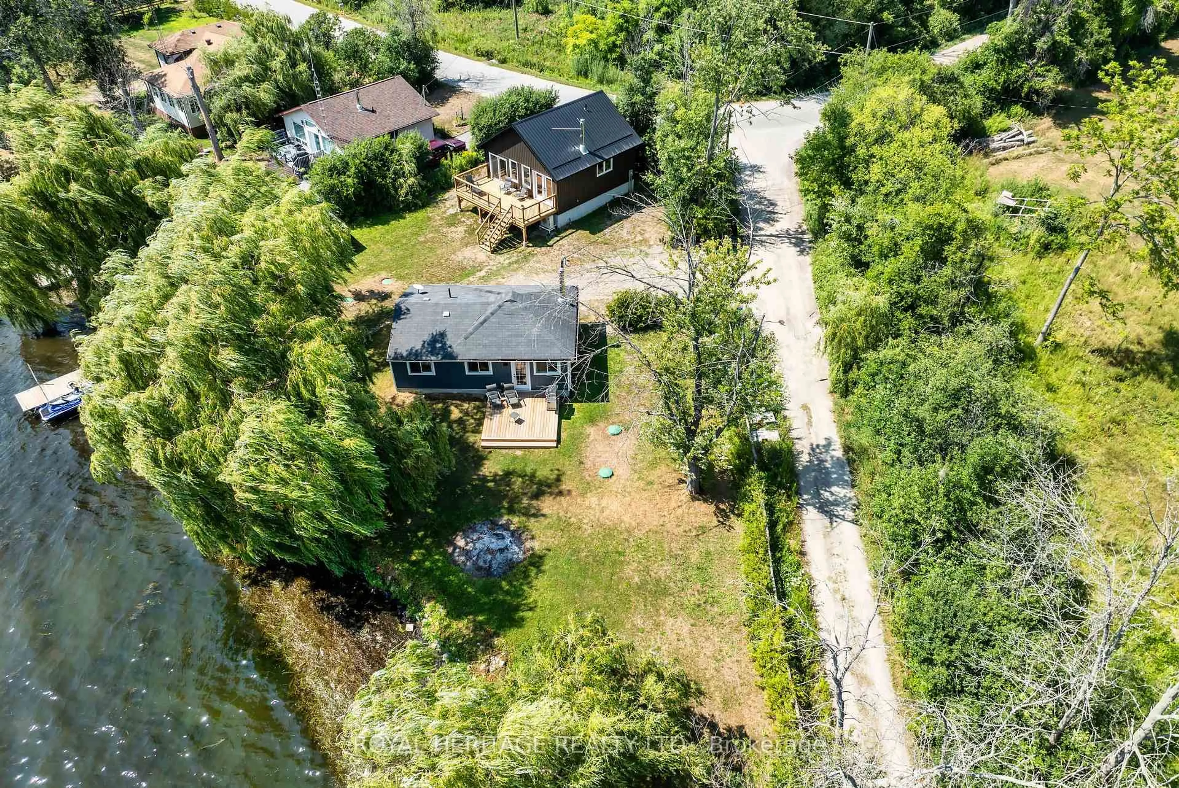 A pic from outside/outdoor area/front of a property/back of a property/a pic from drone, water/lake/river/ocean view for 441 Hannah Rd, Otonabee-South Monaghan Ontario K0L 1B0