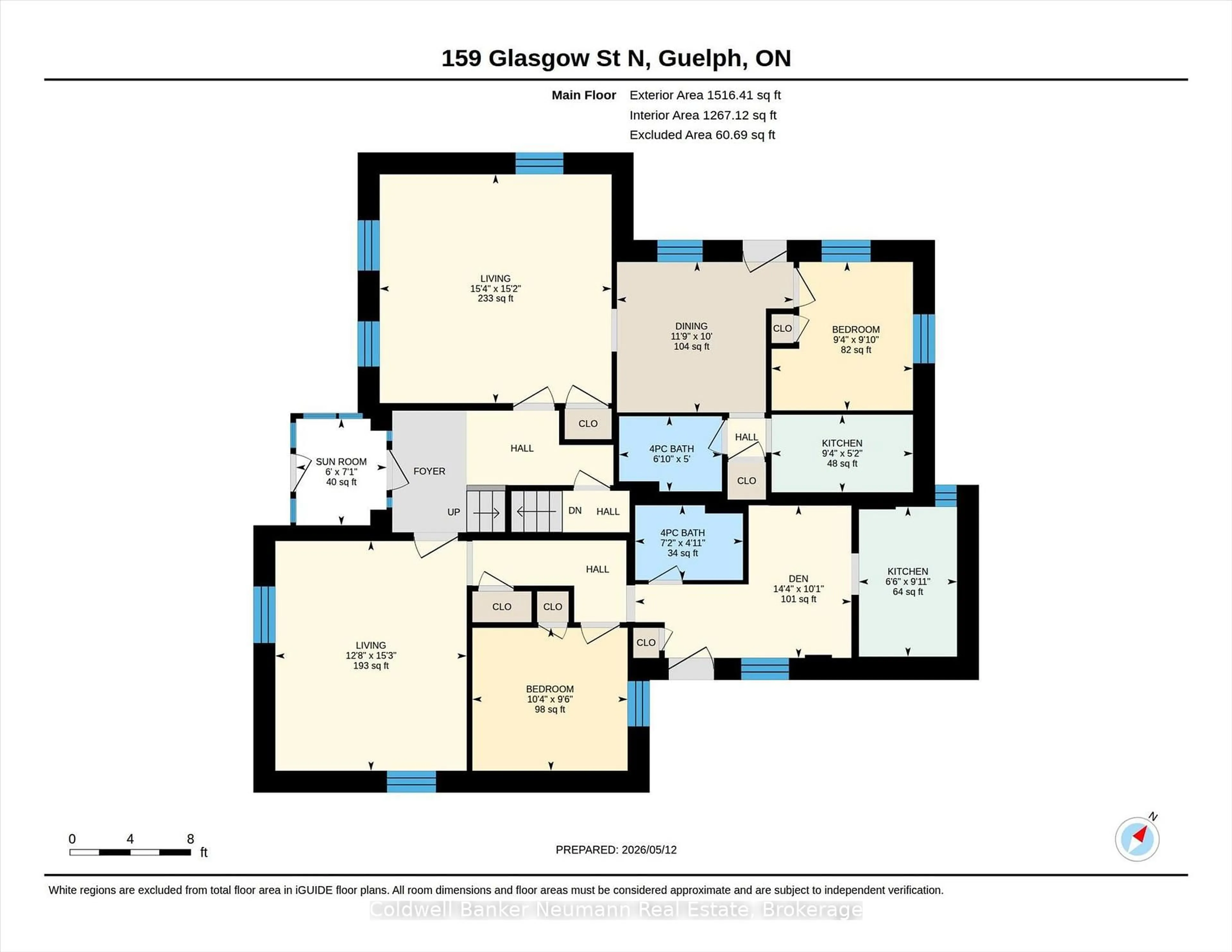 Floor plan for 159 Glasgow St, Guelph Ontario N1H 4W7