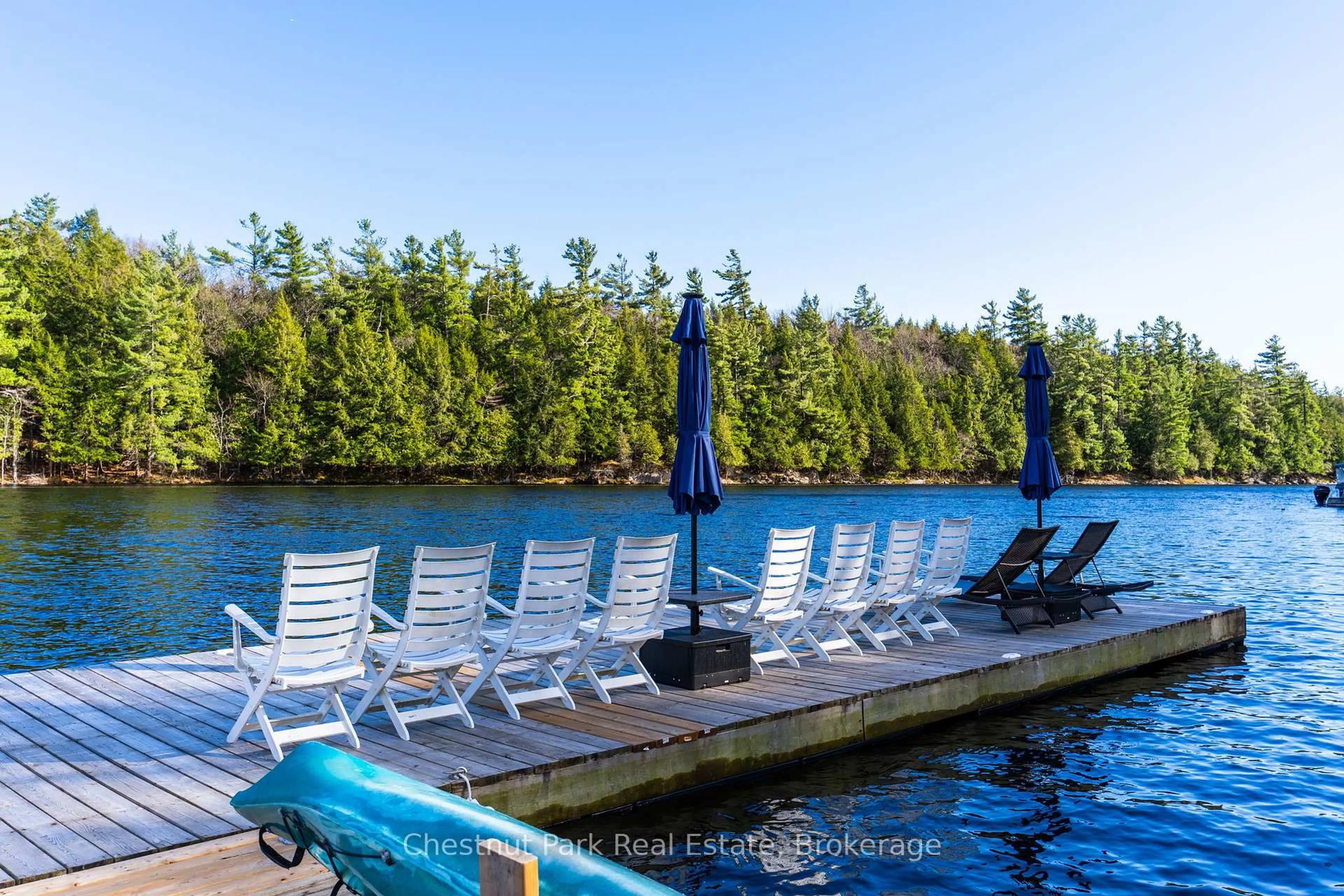 Patio, water/lake/river/ocean view for 16 Stewart-King Rd, The Archipelago Ontario P2A 2W7