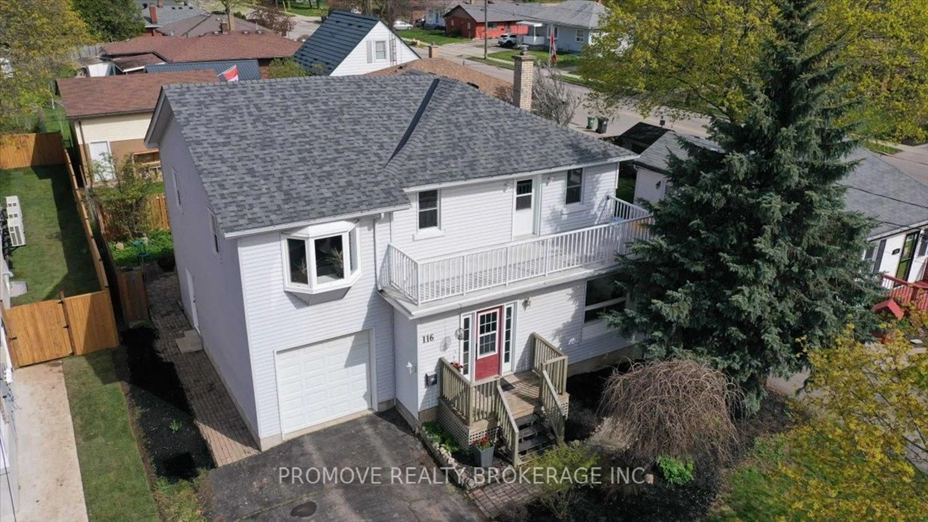 A pic from outside/outdoor area/front of a property/back of a property/a pic from drone, unknown for 116 Emma St, Guelph Ontario N1E 1T8