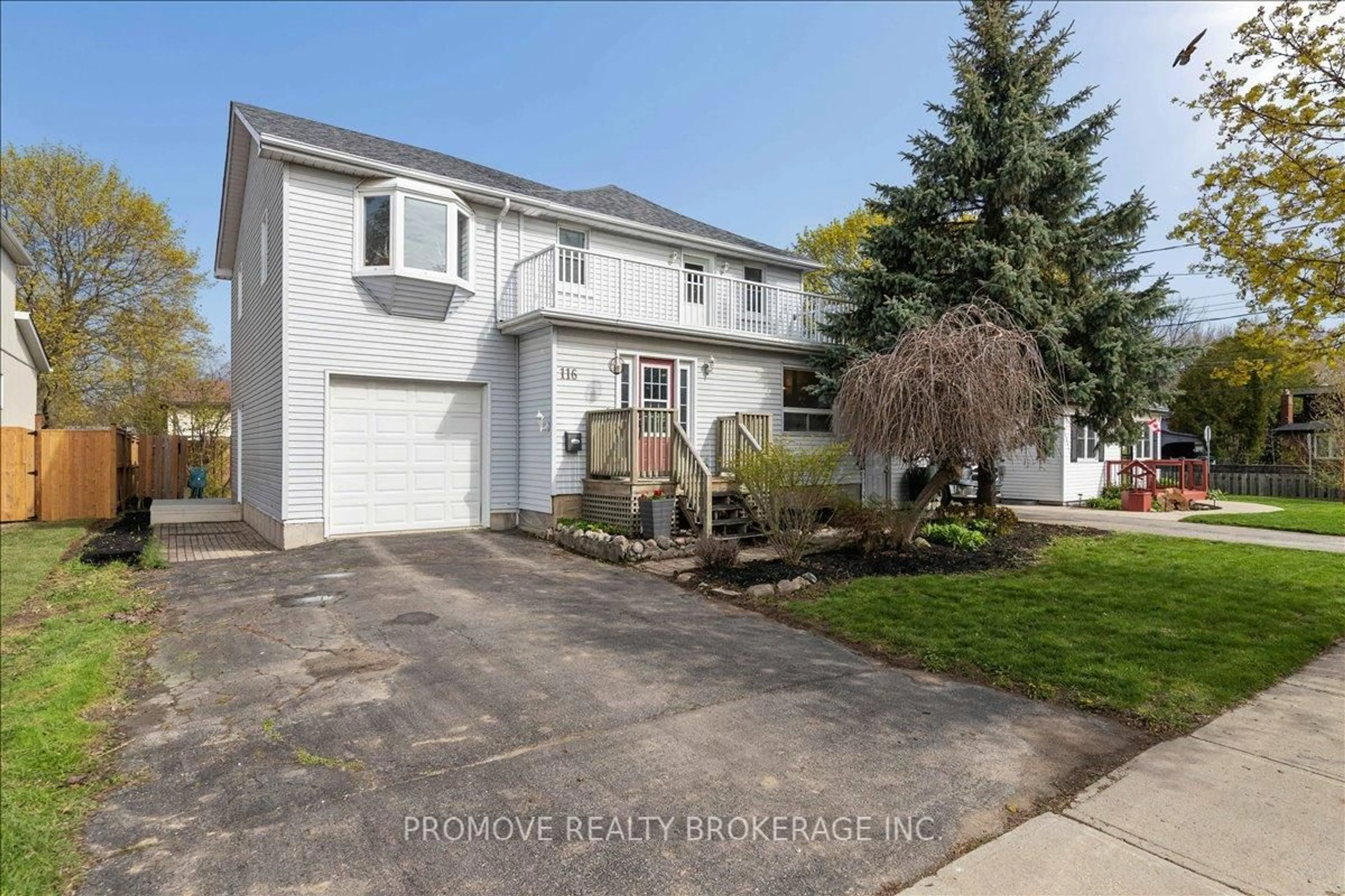 Home with vinyl exterior material, street for 116 Emma St, Guelph Ontario N1E 1T8