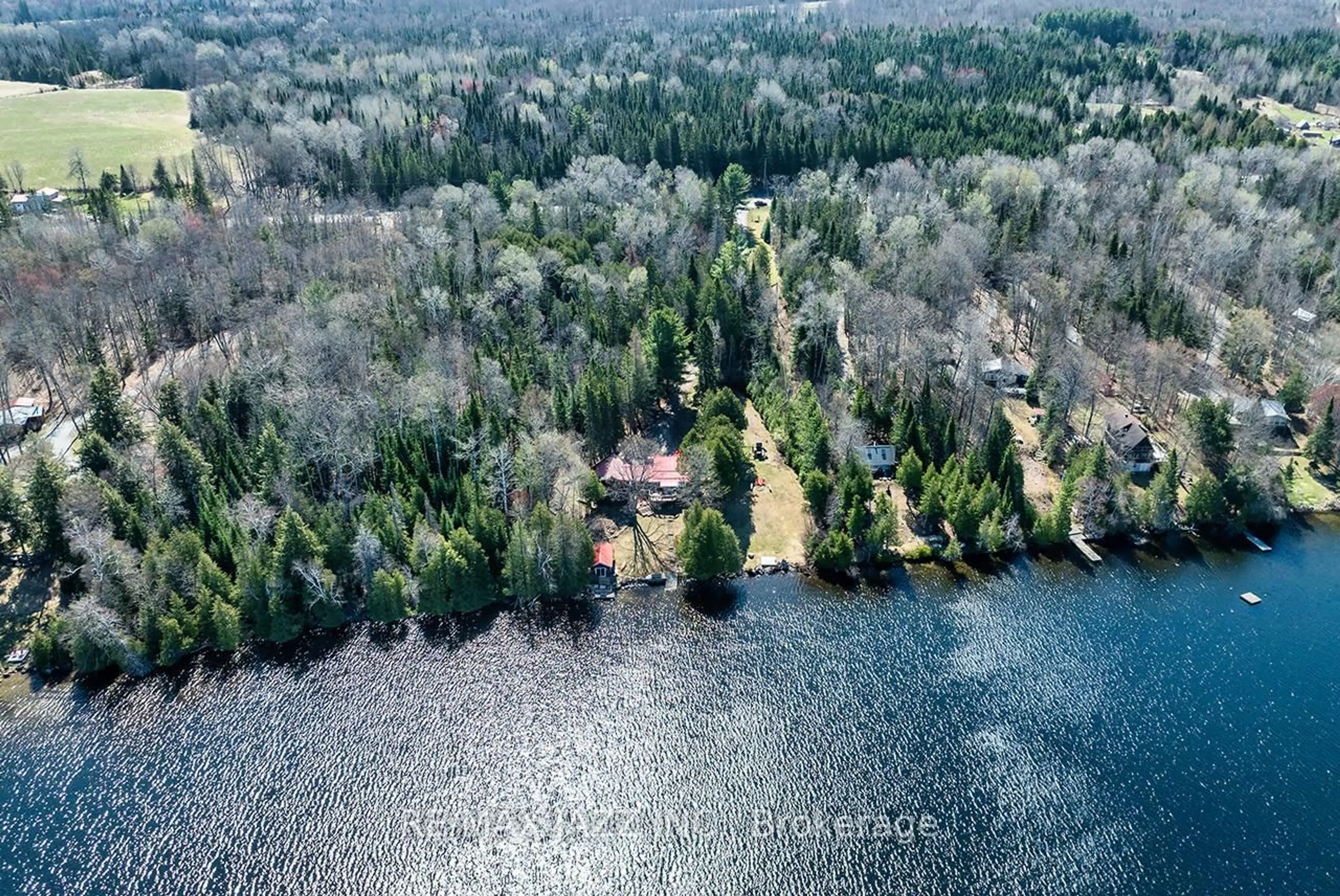 A pic from outside/outdoor area/front of a property/back of a property/a pic from drone, water/lake/river/ocean view for 37343 Highway 62, Maynooth Ontario K0L 2S0