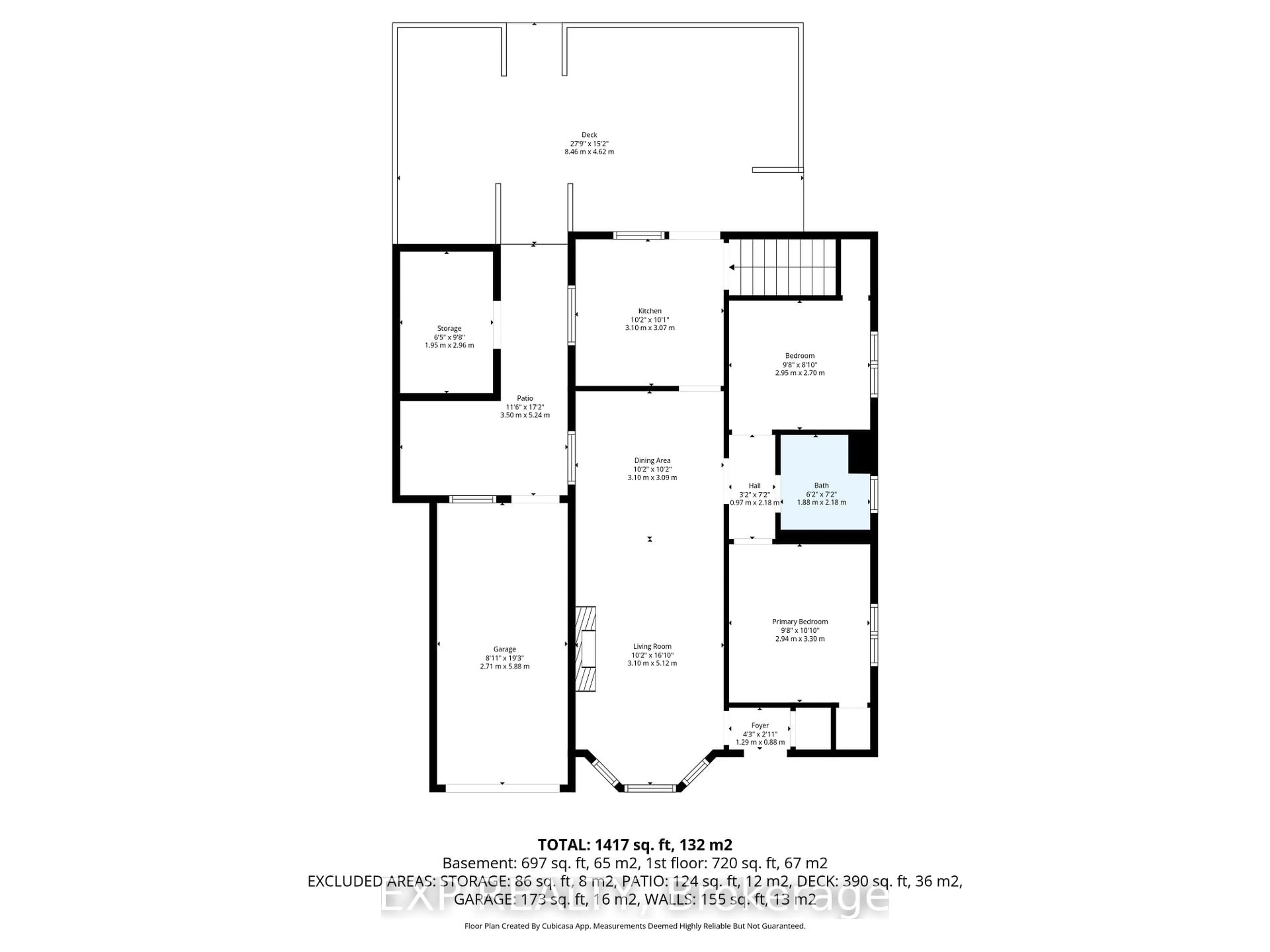 Floor plan for 280 East 11th St, Hamilton Ontario L9A 3T7