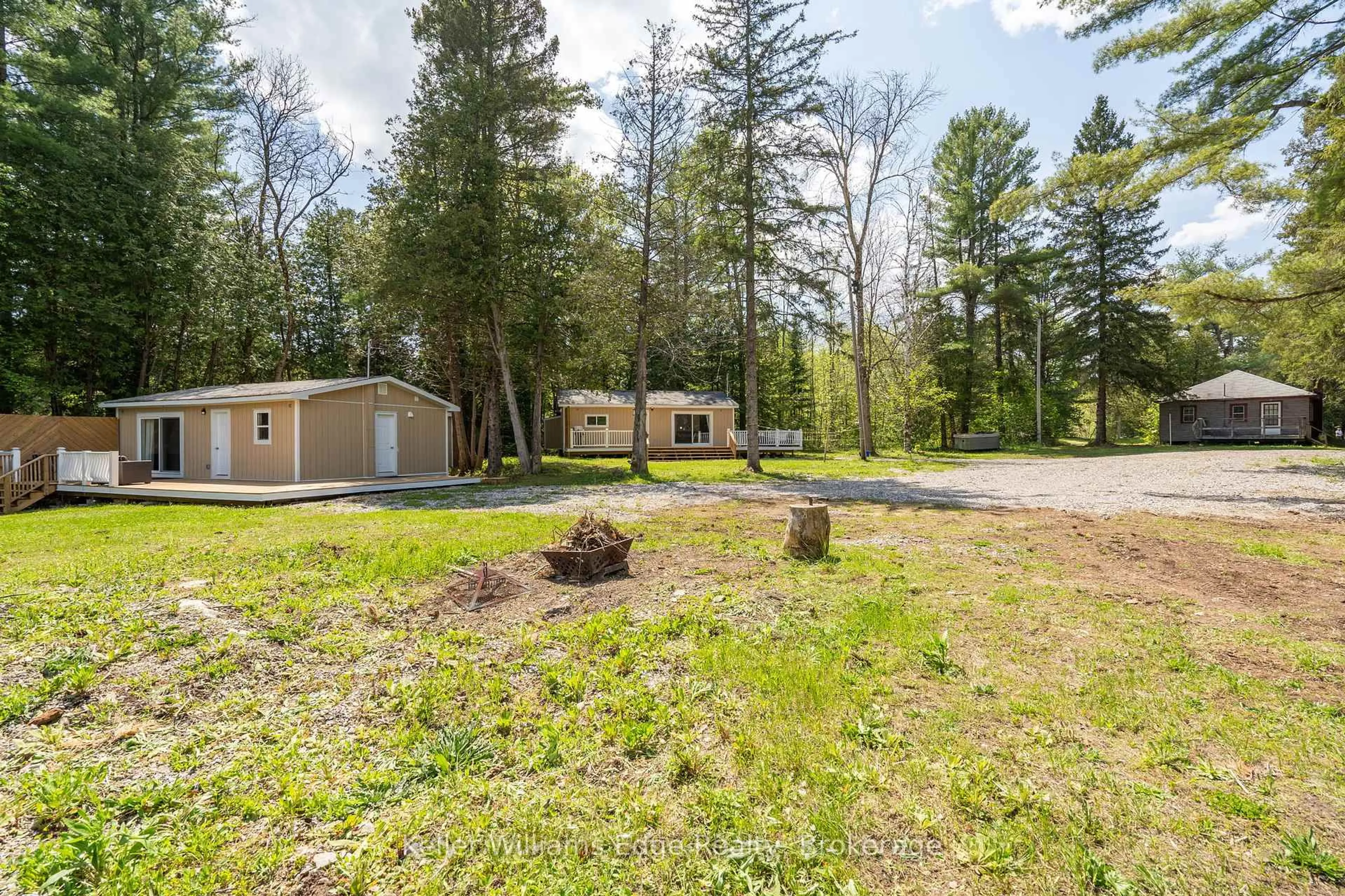 A pic from outside/outdoor area/front of a property/back of a property/a pic from drone, forest/trees view for 7296 Hwy 35, Kawartha Lakes Ontario K0M 1K0