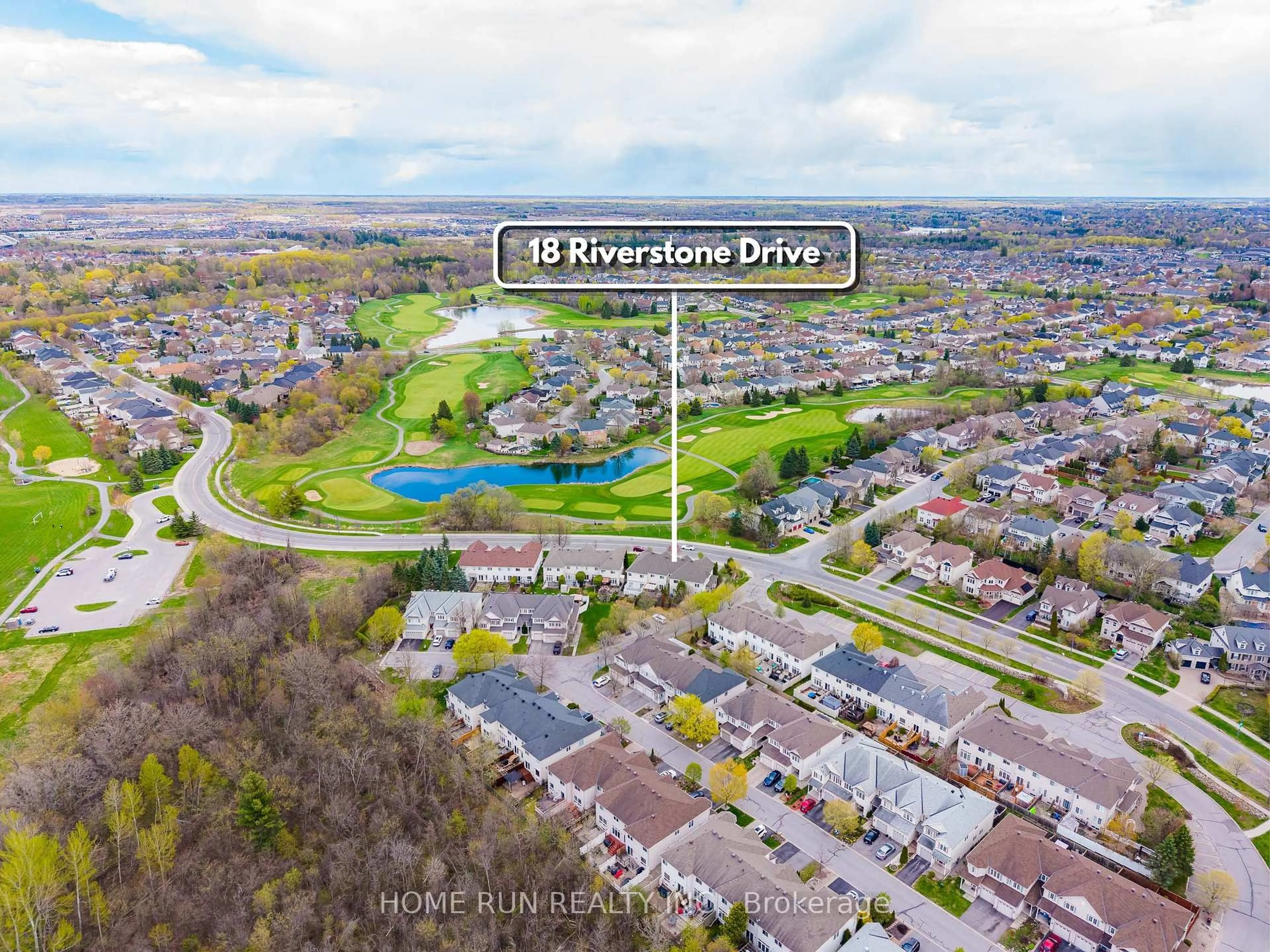 A pic from outside/outdoor area/front of a property/back of a property/a pic from drone, street for 18 Riverstone Dr, Ottawa Ontario K2J 4X7