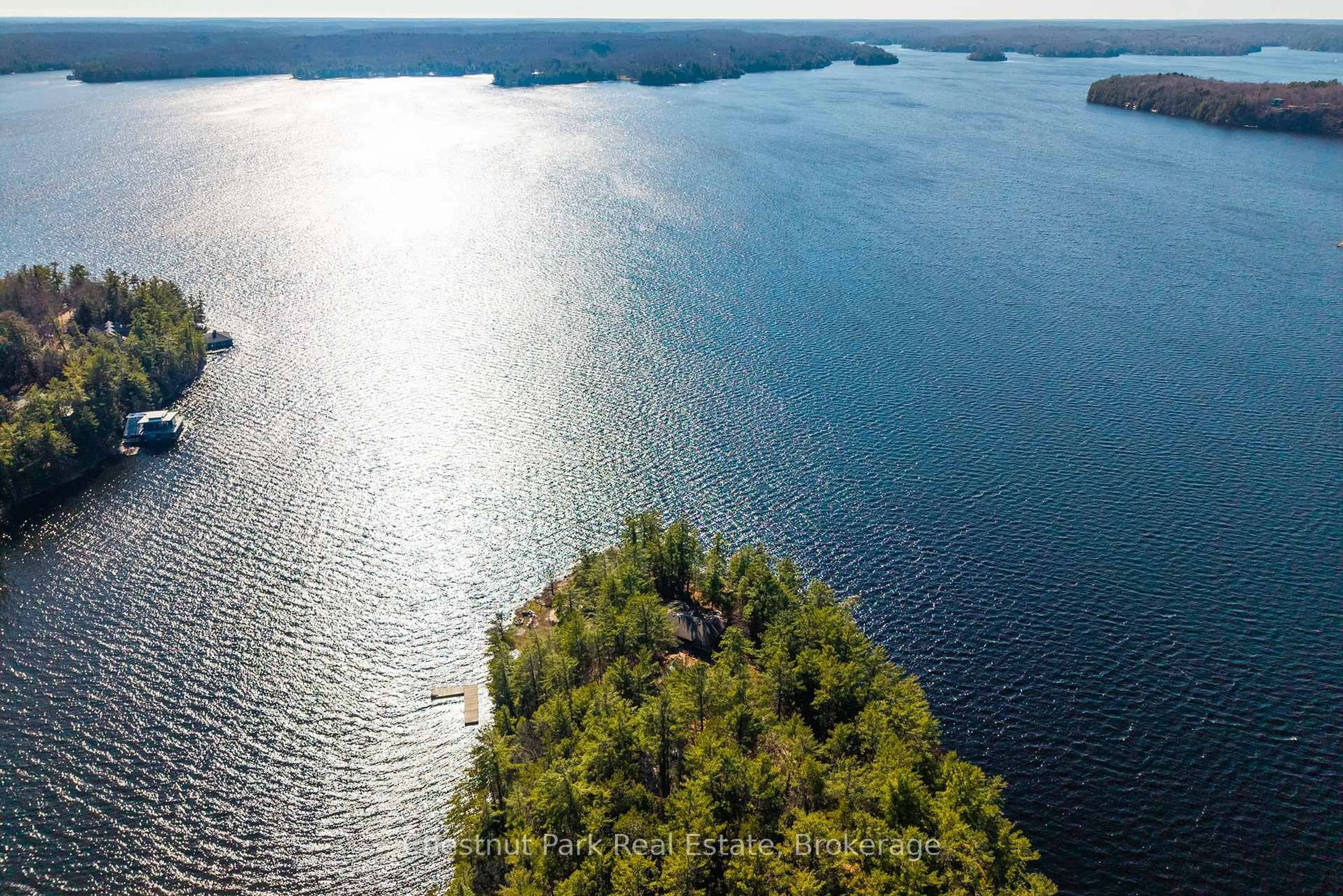 A pic from outside/outdoor area/front of a property/back of a property/a pic from drone, water/lake/river/ocean view for 1226 Rosseau Lake Road 3 Rd, Muskoka Lakes Ontario P0B 1M0