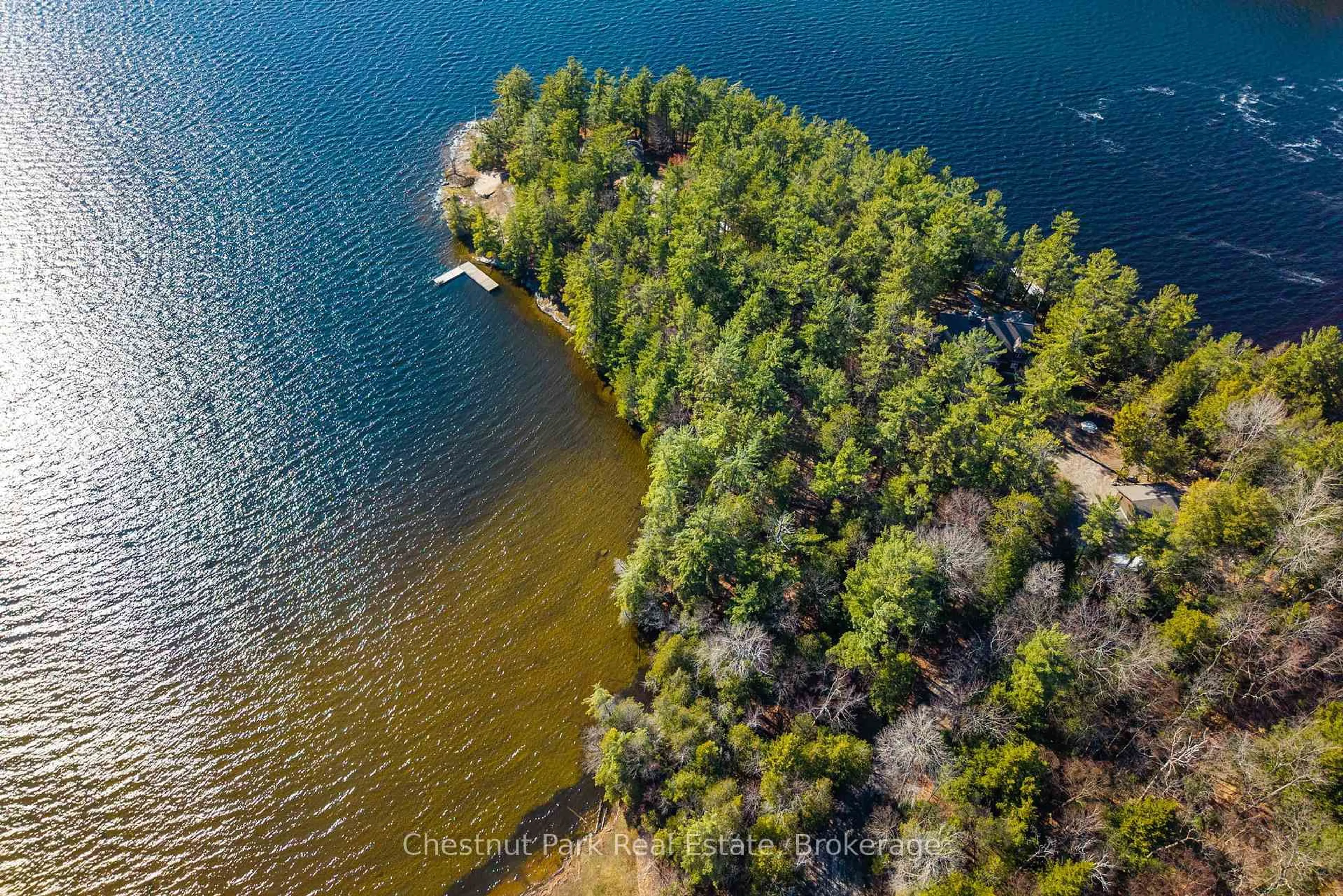 A pic from outside/outdoor area/front of a property/back of a property/a pic from drone, water/lake/river/ocean view for 1226 Rosseau Lake Road 3 Rd, Muskoka Lakes Ontario P0B 1M0
