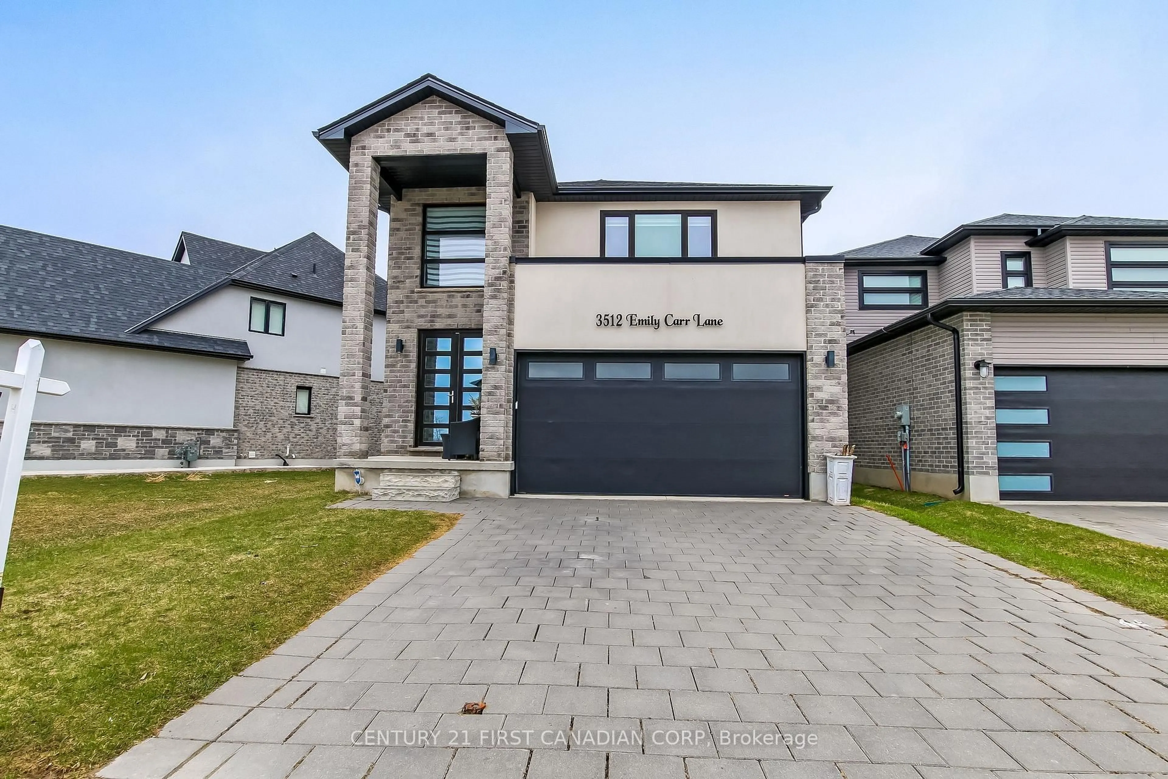 Home with brick exterior material, street for 3512 Emilycarr Lane, London South Ontario N6L 0G2