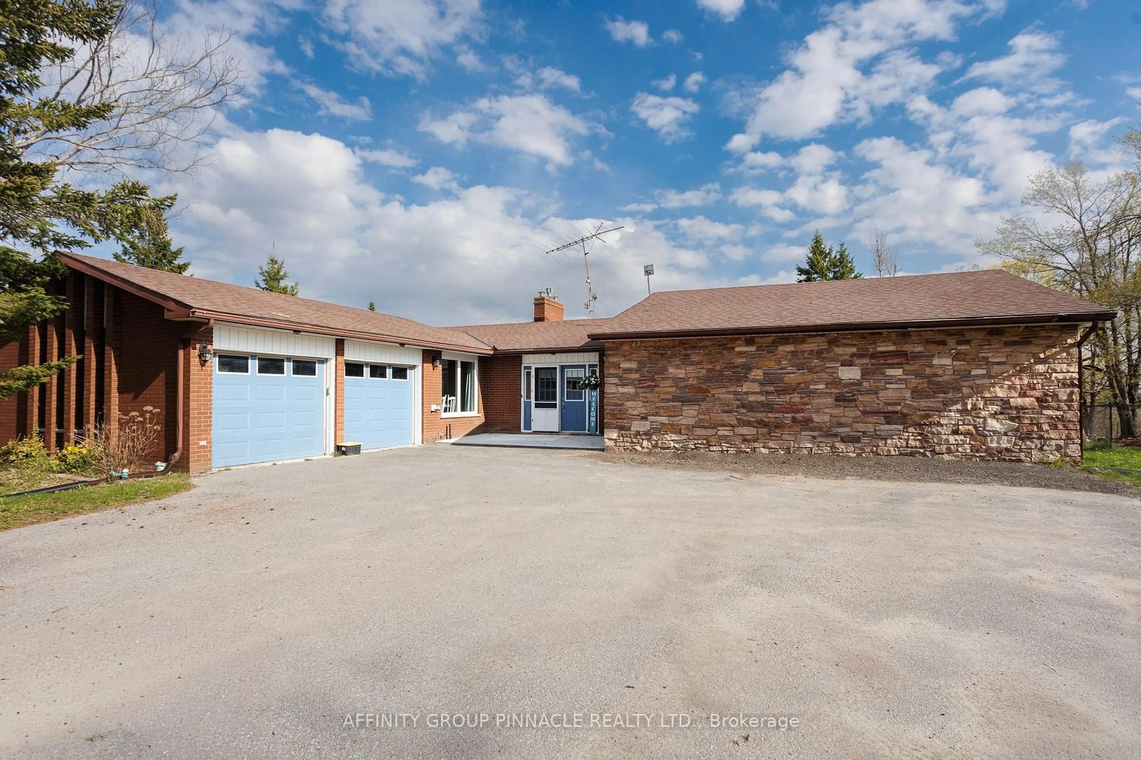 A pic from outside/outdoor area/front of a property/back of a property/a pic from drone, street for 1140 Farmstead Rd, Kawartha Lakes Ontario K0M 2M0