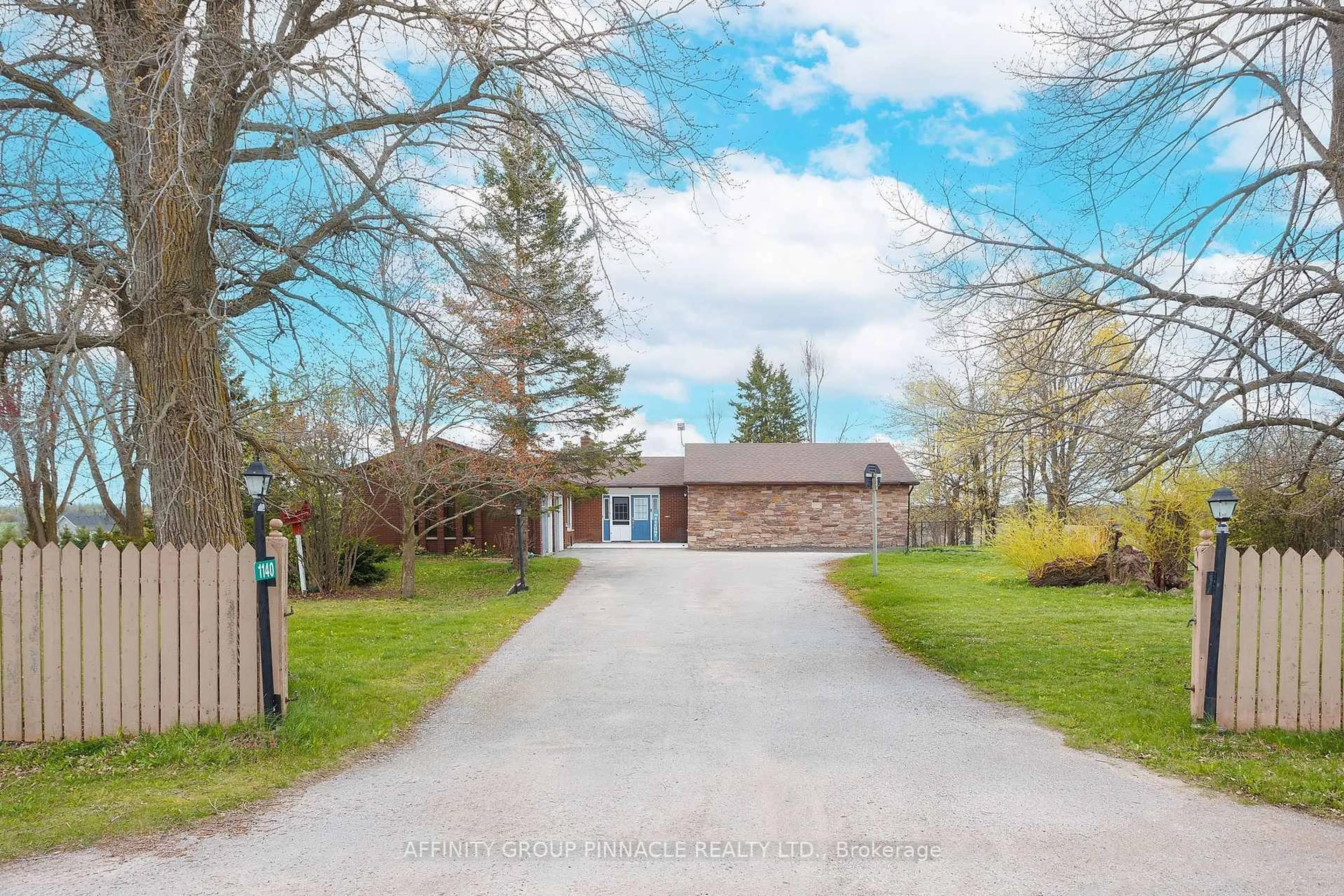 A pic from outside/outdoor area/front of a property/back of a property/a pic from drone, street for 1140 Farmstead Rd, Kawartha Lakes Ontario K0M 2M0