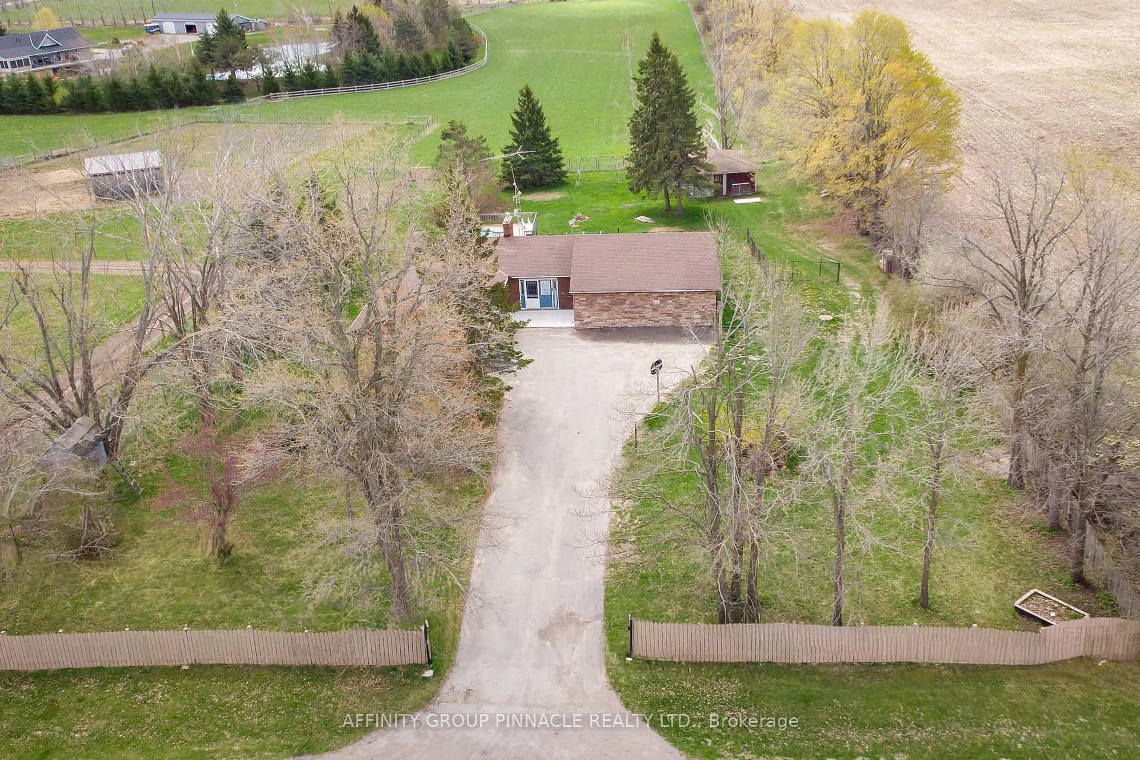 A pic from outside/outdoor area/front of a property/back of a property/a pic from drone, unknown for 1140 Farmstead Rd, Kawartha Lakes Ontario K0M 2M0