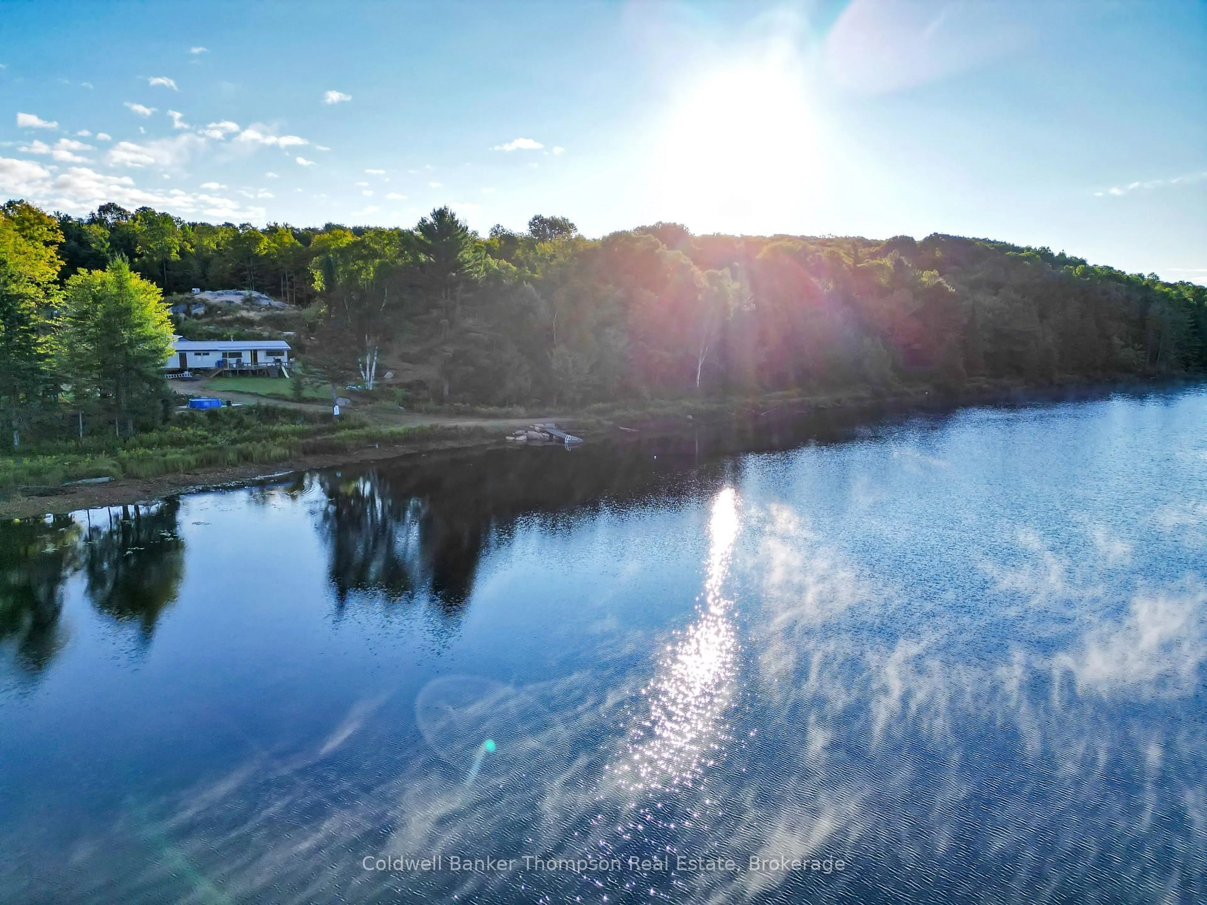 A pic from outside/outdoor area/front of a property/back of a property/a pic from drone, water/lake/river/ocean view for 0 Seguin Tr, Perry Ontario P0A 1J0