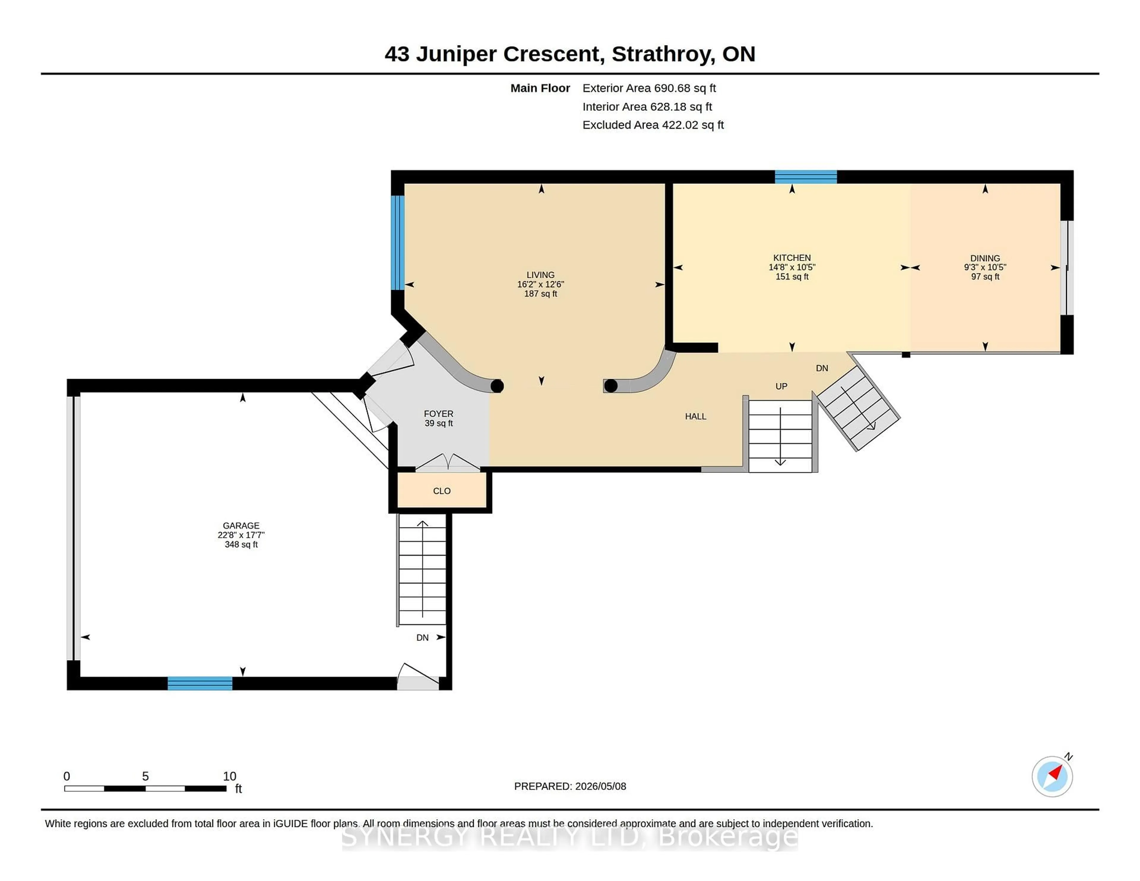 Floor plan for 43 Juniper Cres, Strathroy-Caradoc Ontario N7G 4G4