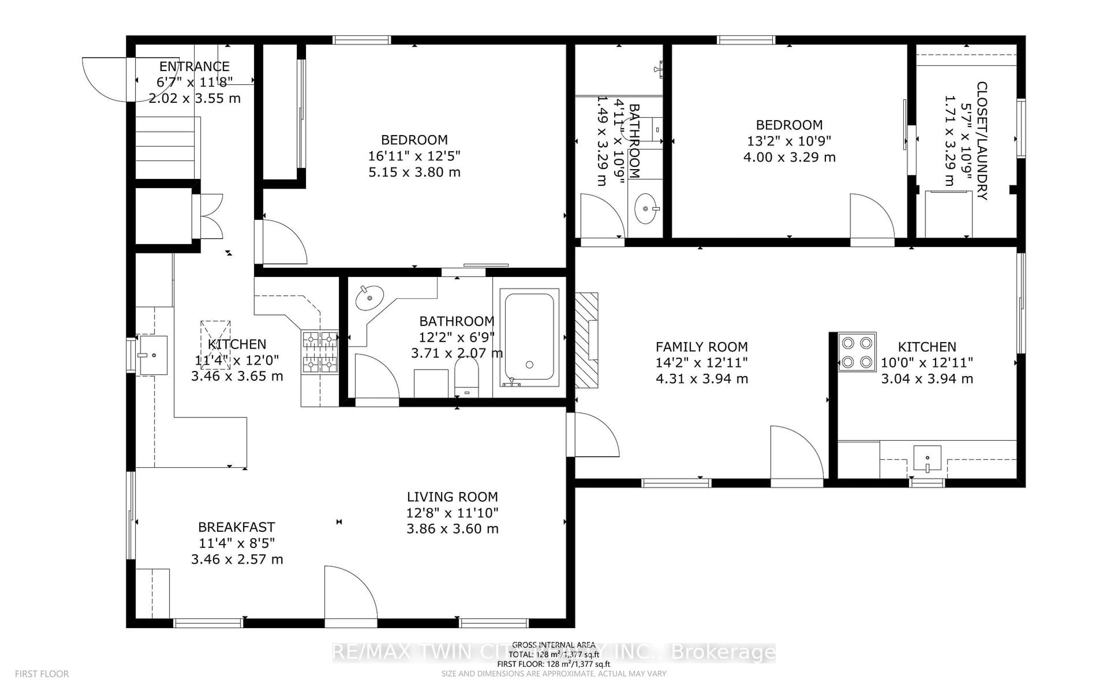Floor plan for 36 Crandell Ave, Brantford Ontario N3S 1C9