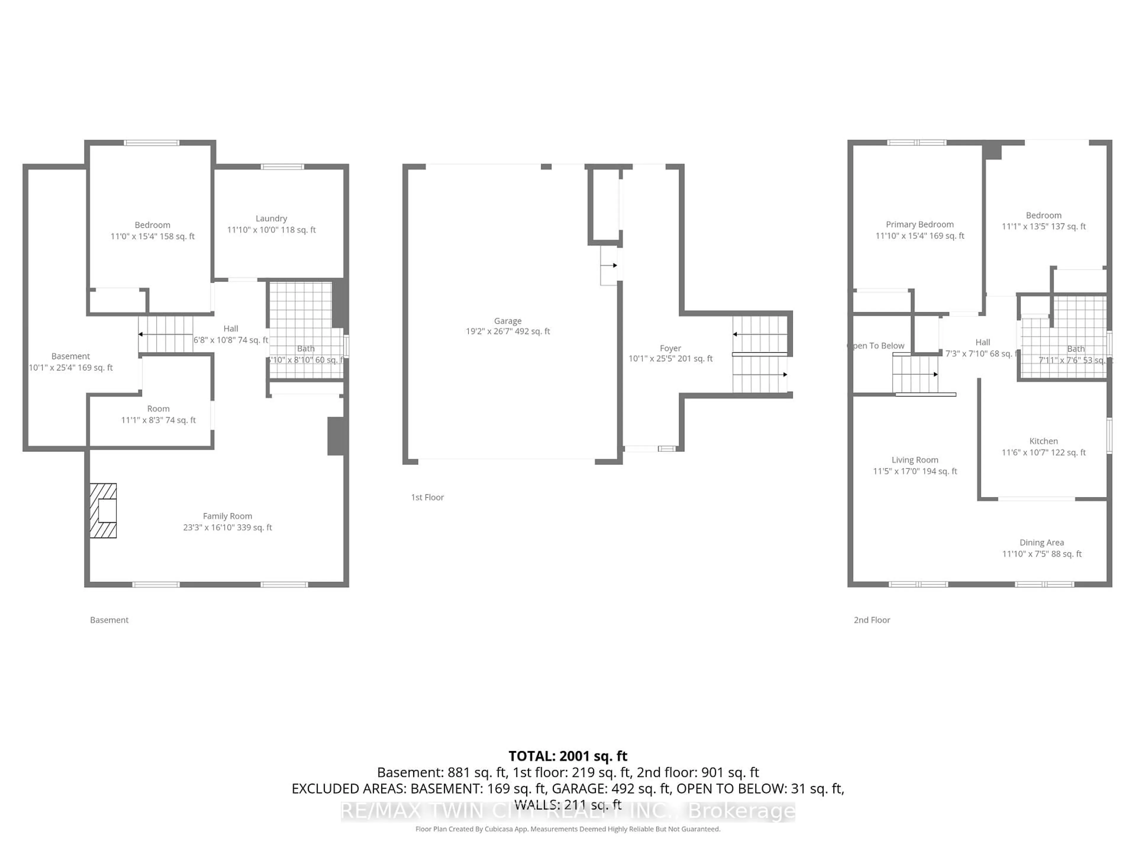 Floor plan for 139 Branlyn Cres, Brantford Ontario N3P 1Z9