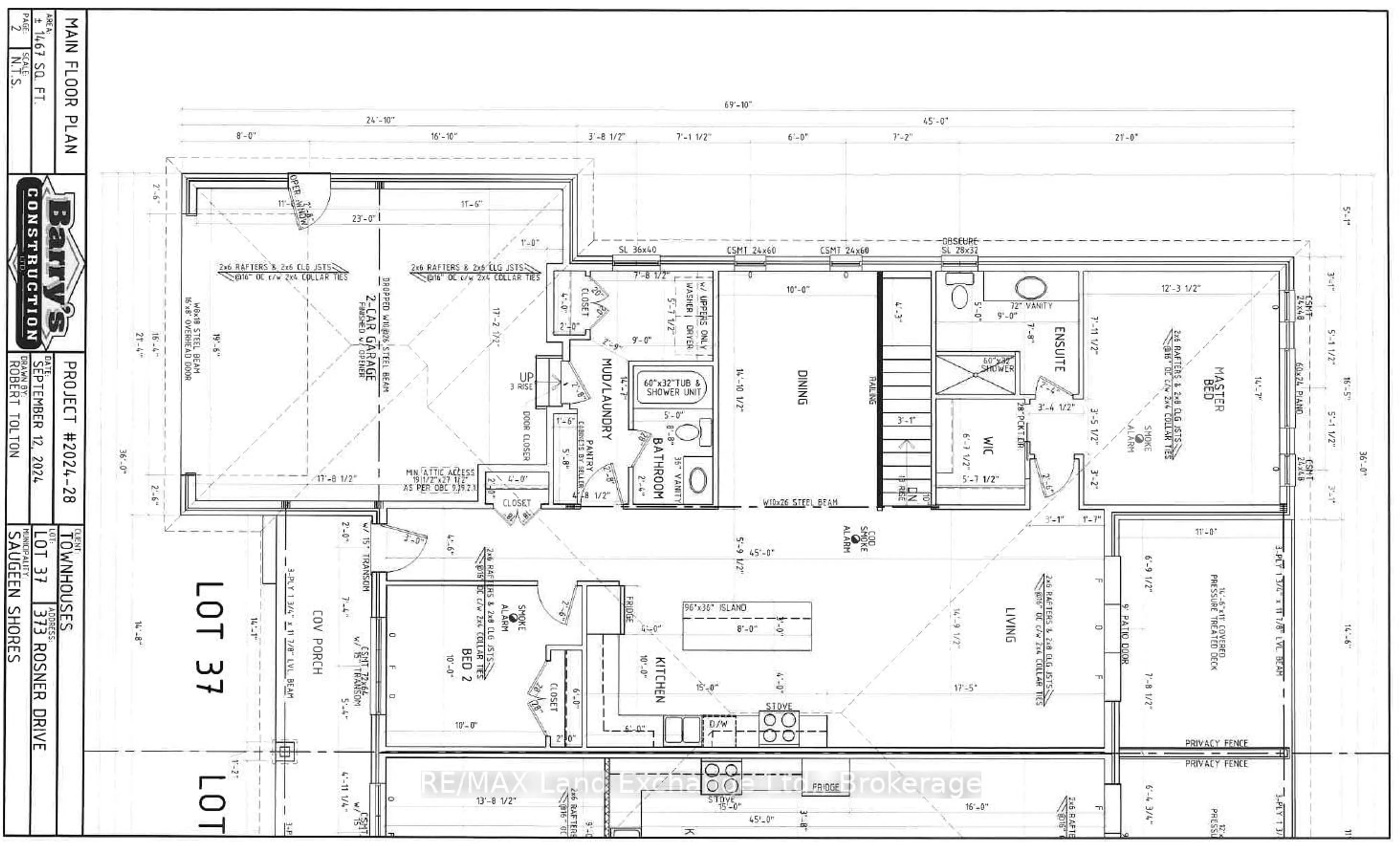 Floor plan for 373 Rosner Dr, Saugeen Shores Ontario N0H 2C8