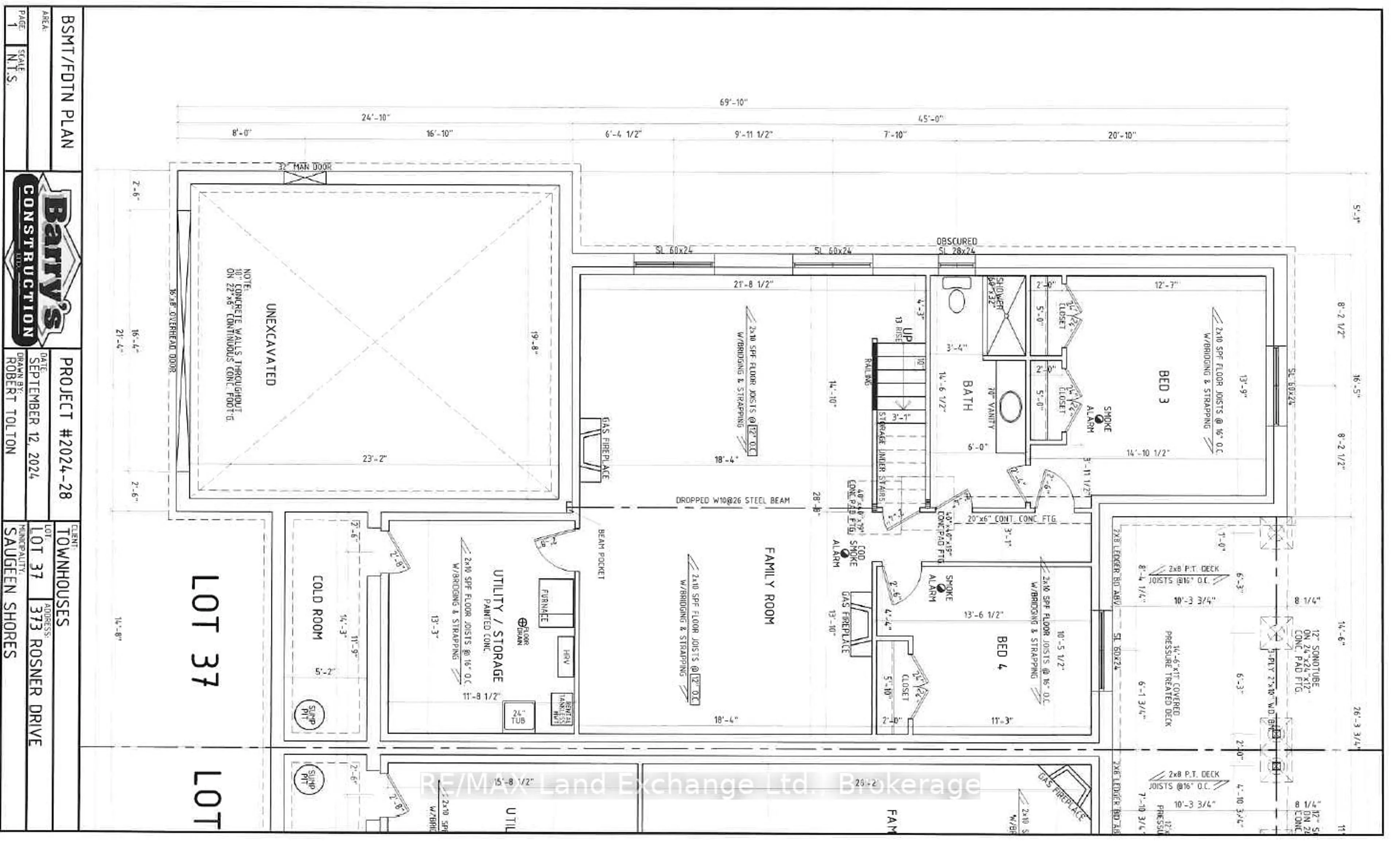 Floor plan for 373 Rosner Dr, Saugeen Shores Ontario N0H 2C8