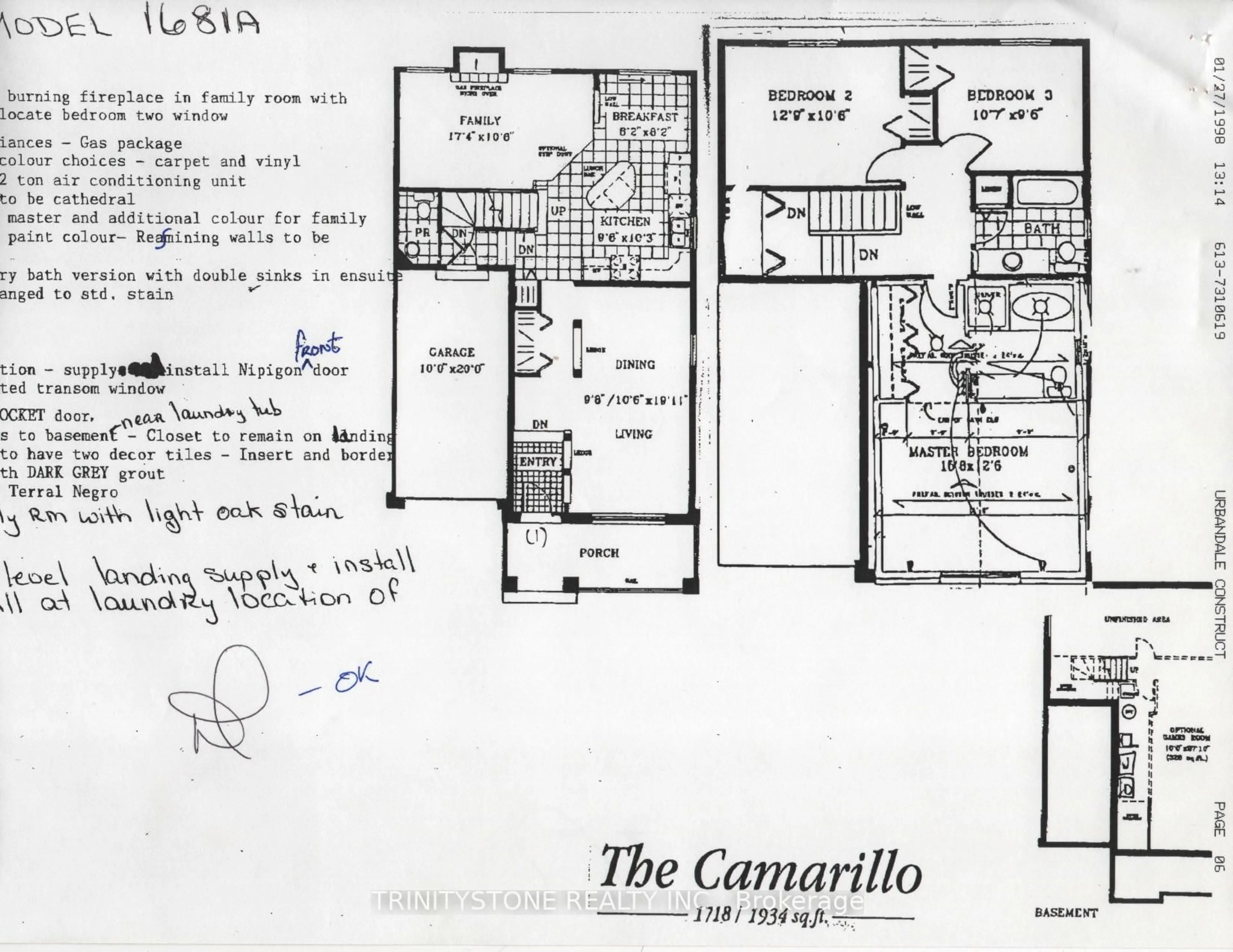 Floor plan for 20 Birkendale Dr, Kanata Ontario K2K 2X6