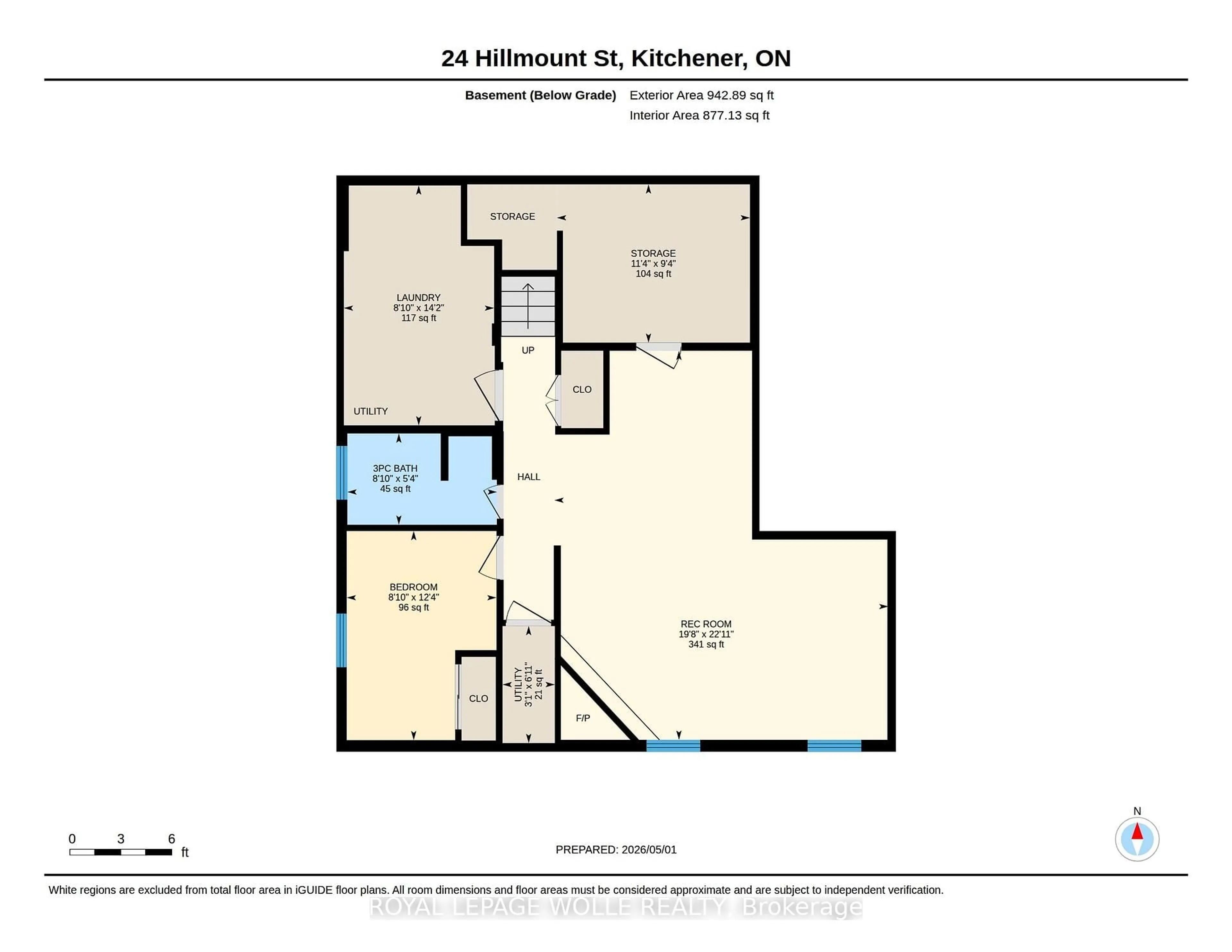Floor plan for 24 Hillmount St, Kitchener Ontario N2C 2C6