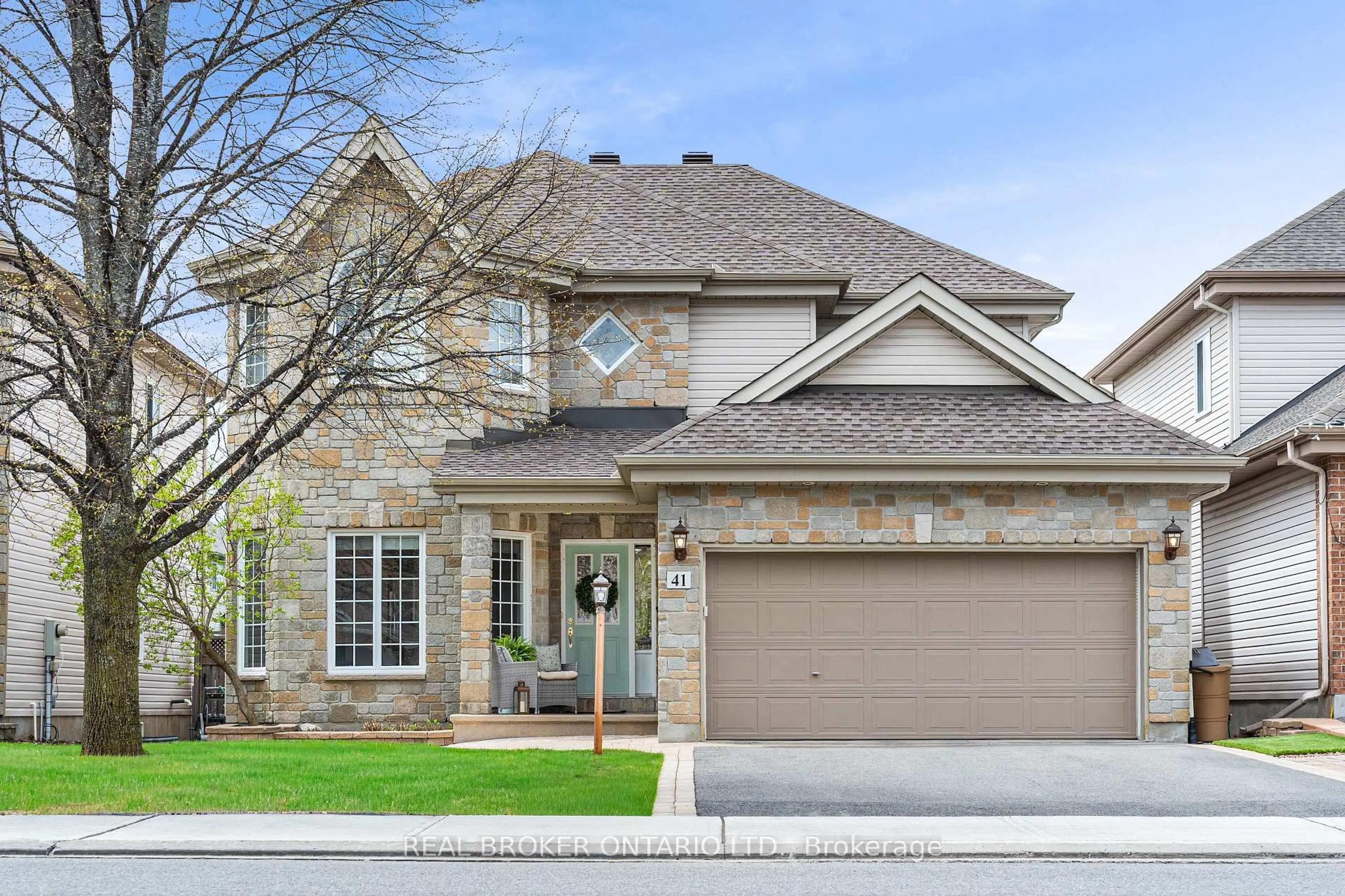 Home with brick exterior material, street for 41 Golder's Green Lane, Ottawa Ontario K2J 5G2