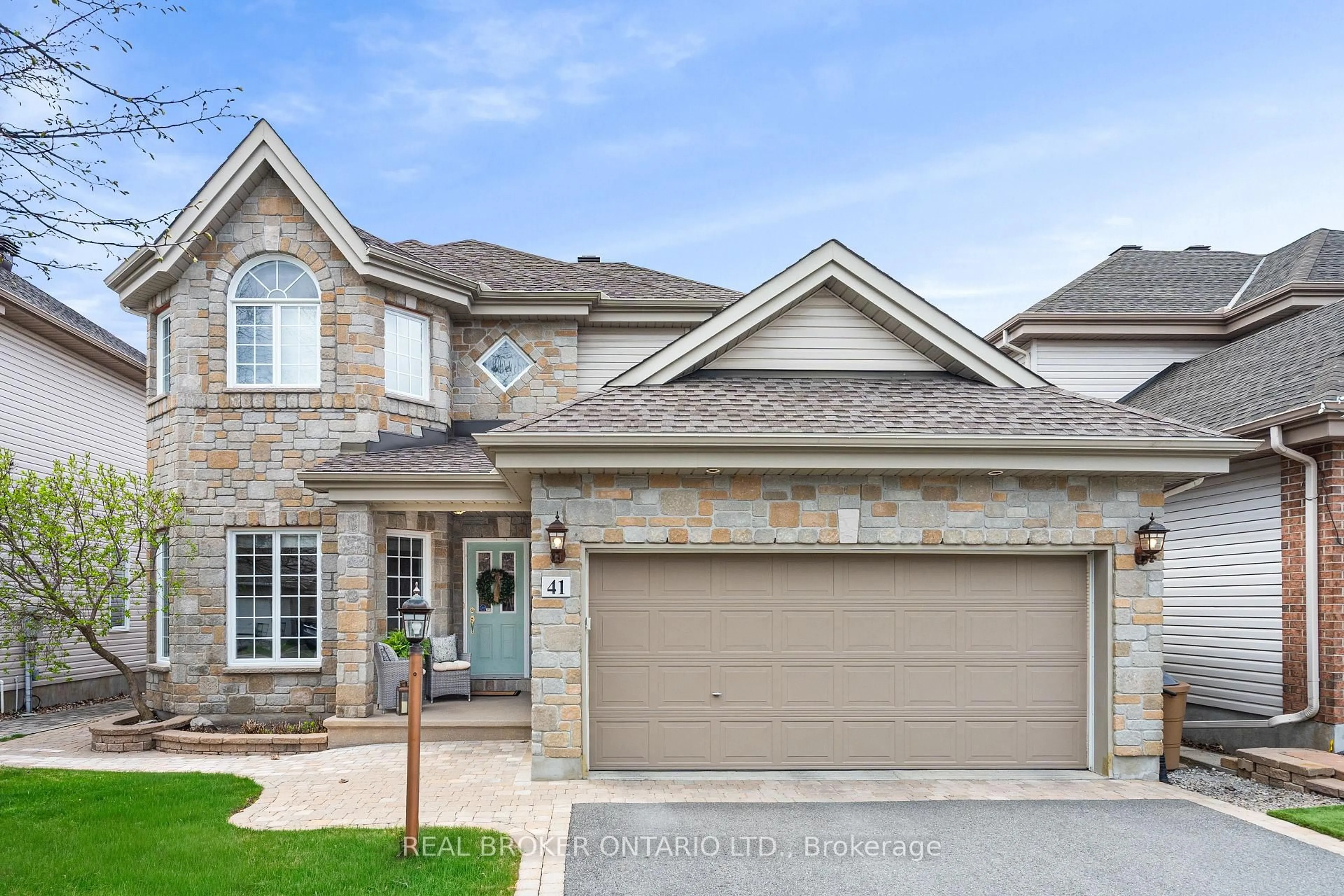 Home with brick exterior material, street for 41 Golder's Green Lane, Ottawa Ontario K2J 5G2
