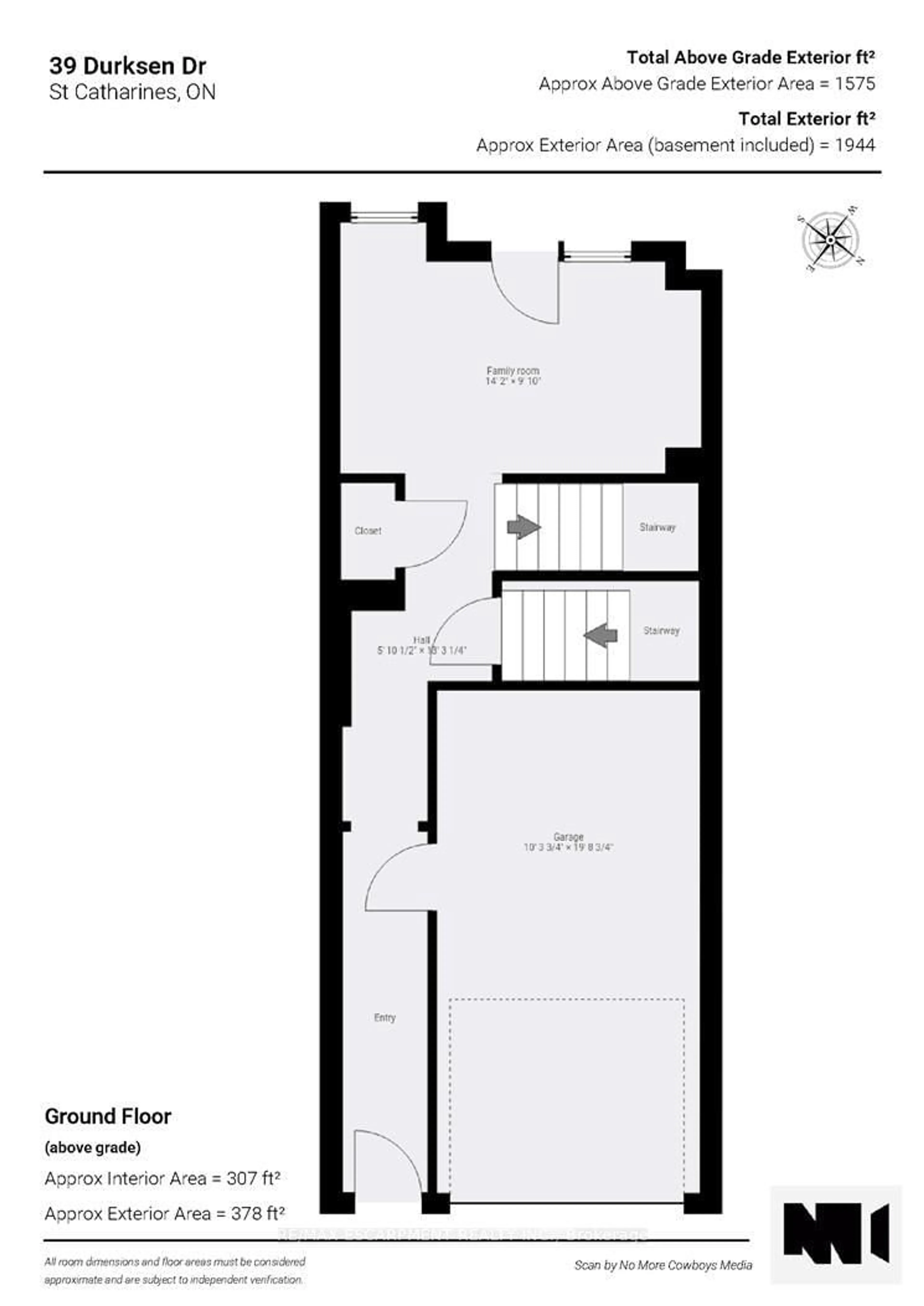 Floor plan for 39 Durksen Dr, St. Catharines Ontario L2R 0A7