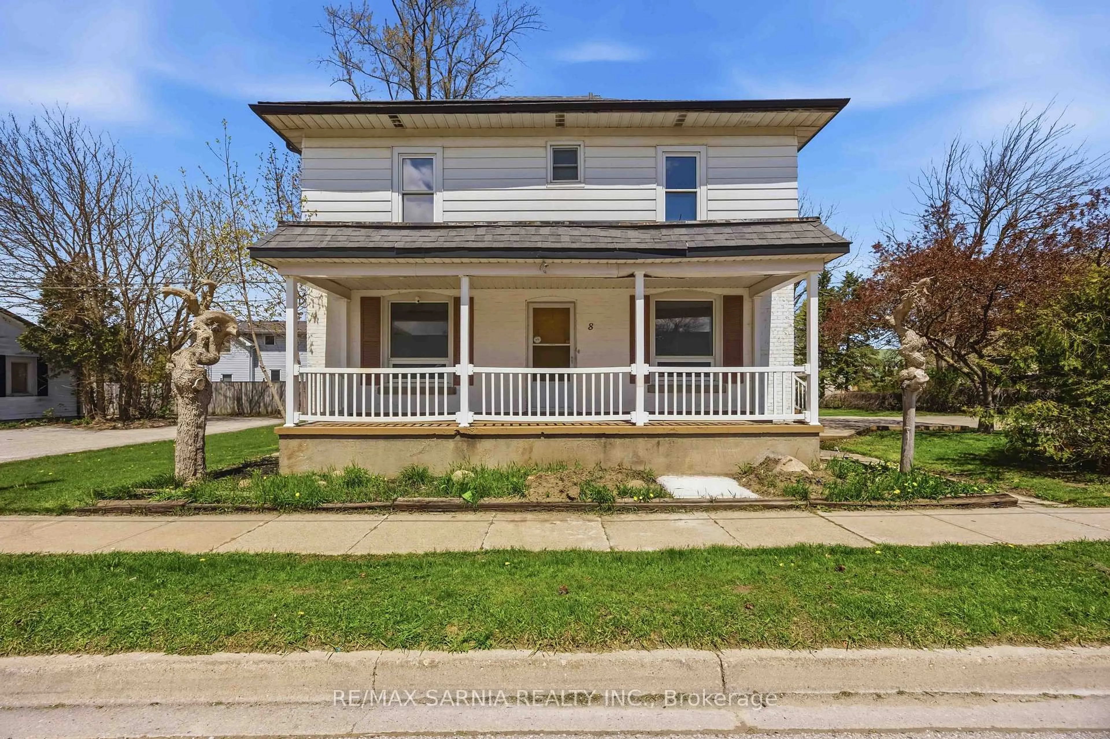Home with vinyl exterior material, street for 8 WATT St, Lambton Shores Ontario N0N 1J0