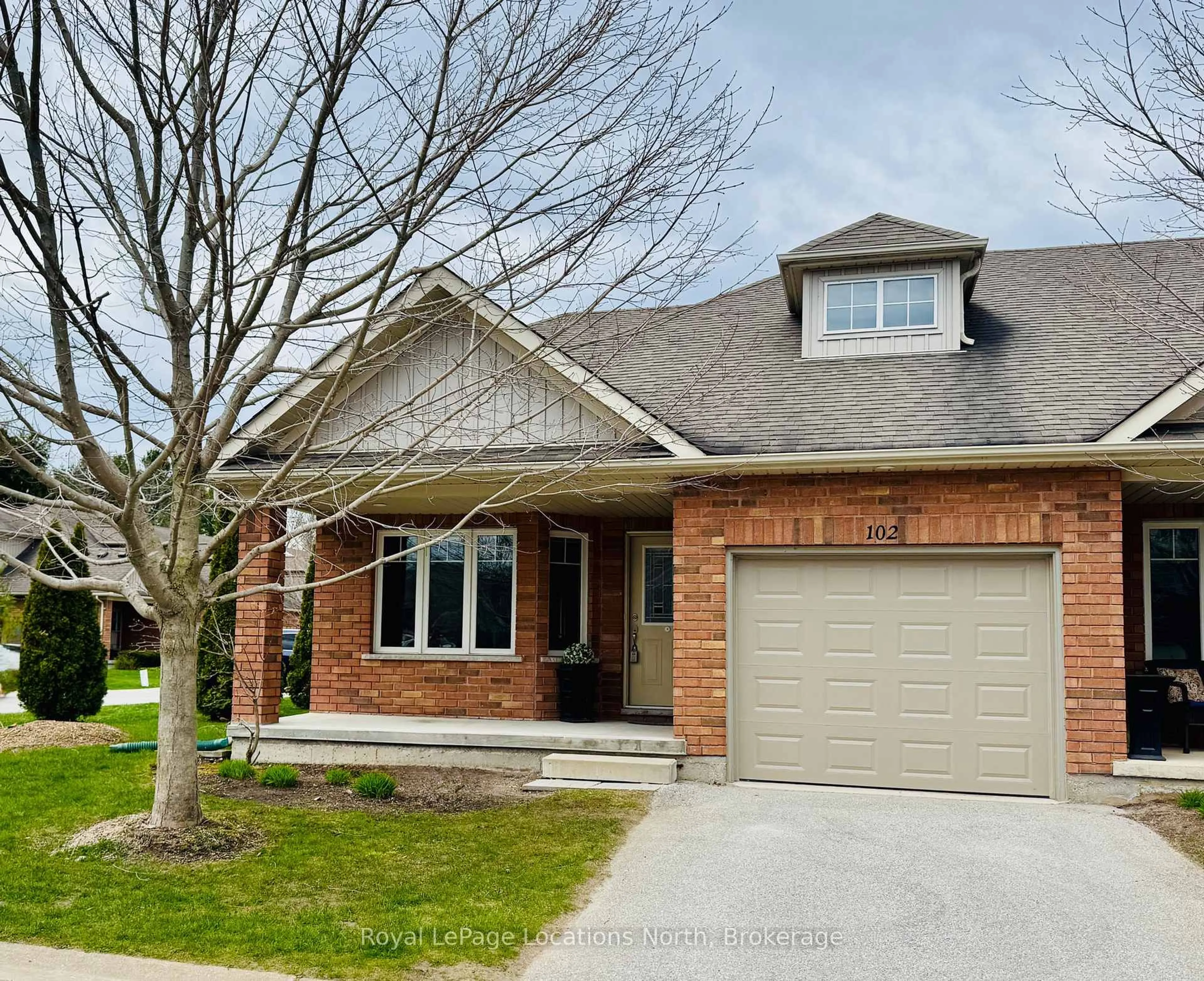Home with brick exterior material, street for 102 Empire Lane, Meaford Ontario N4L 0A5