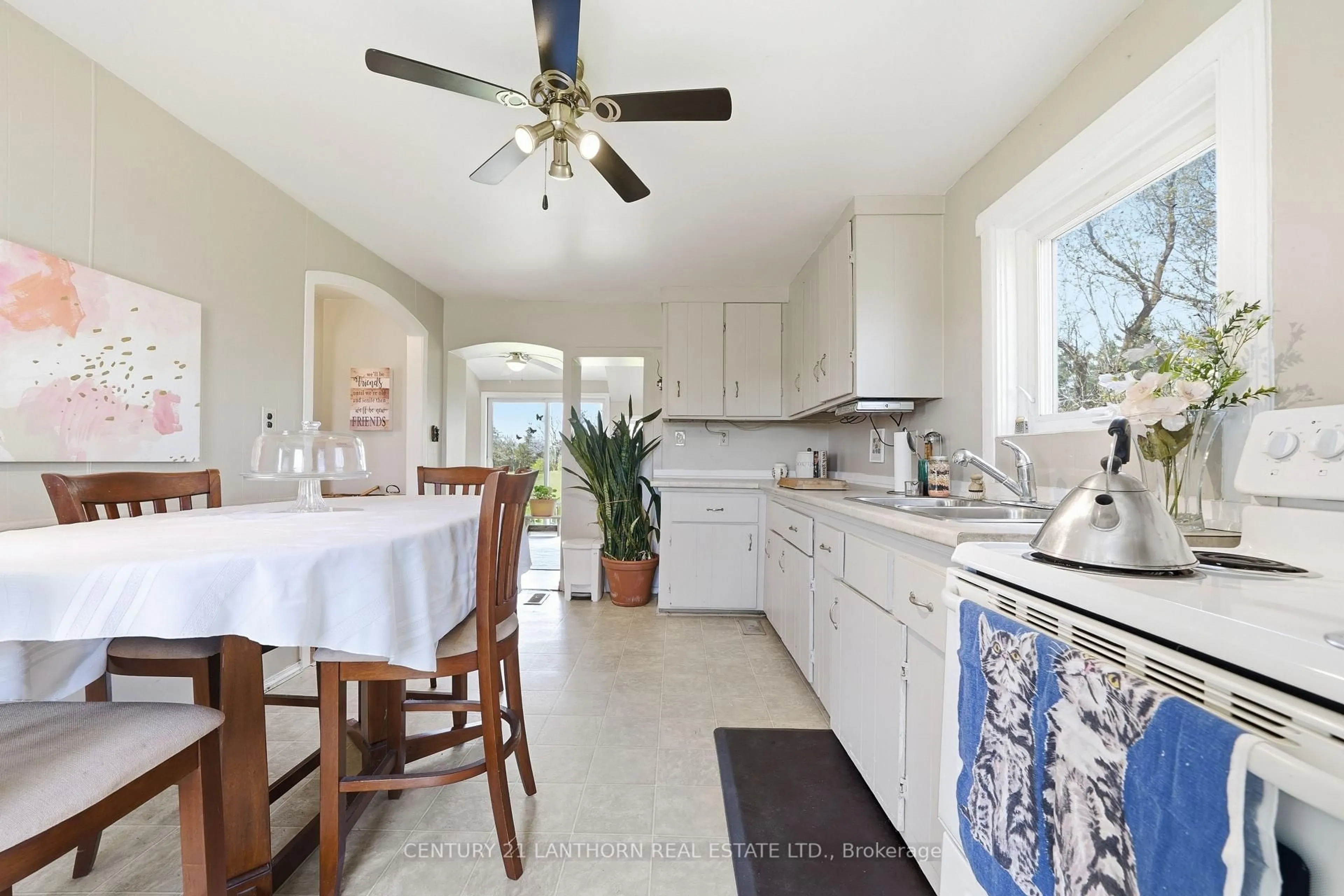 Open concept kitchen, ceramic/tile floor for 1229 County 7 Rd, Prince Edward County Ontario K0K 2T0