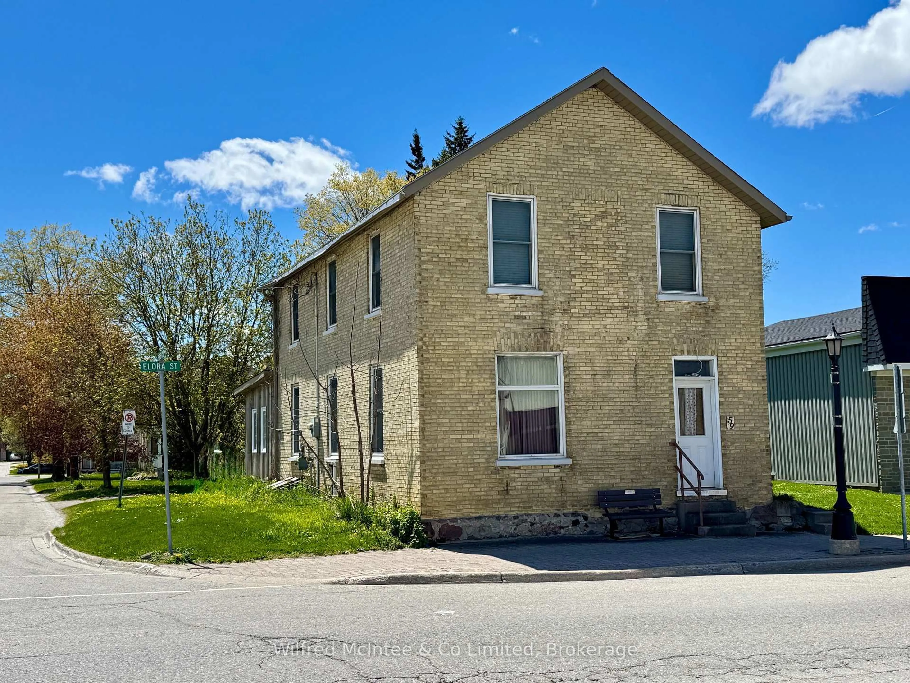 A pic from outside/outdoor area/front of a property/back of a property/a pic from drone, building for 59 Elora St, South Bruce Ontario N0G 2J0