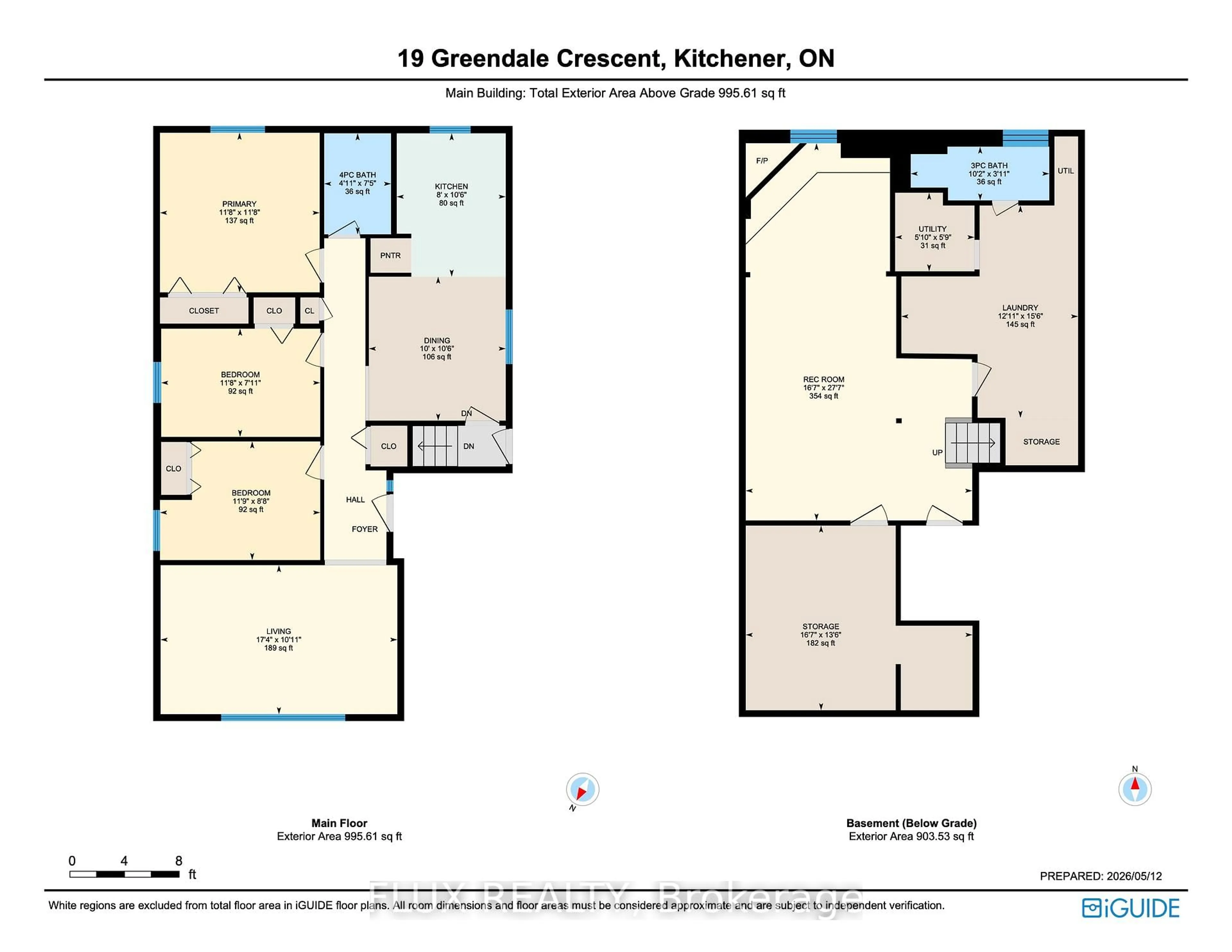 Floor plan for 19 Greendale Cres, Waterloo Ontario N2A 2R5