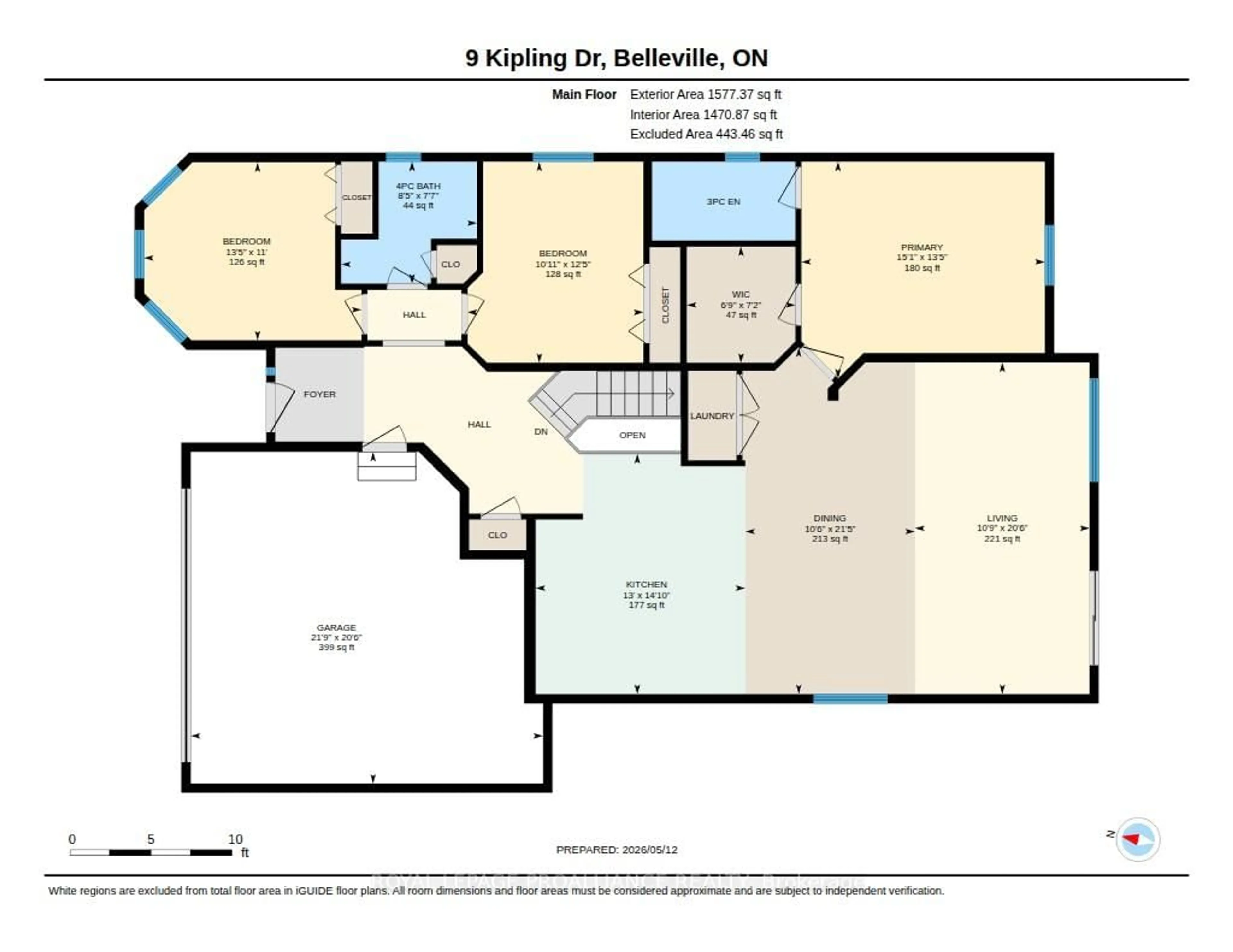 Floor plan for 9 Kipling Dr, Belleville Ontario K8N 0C9