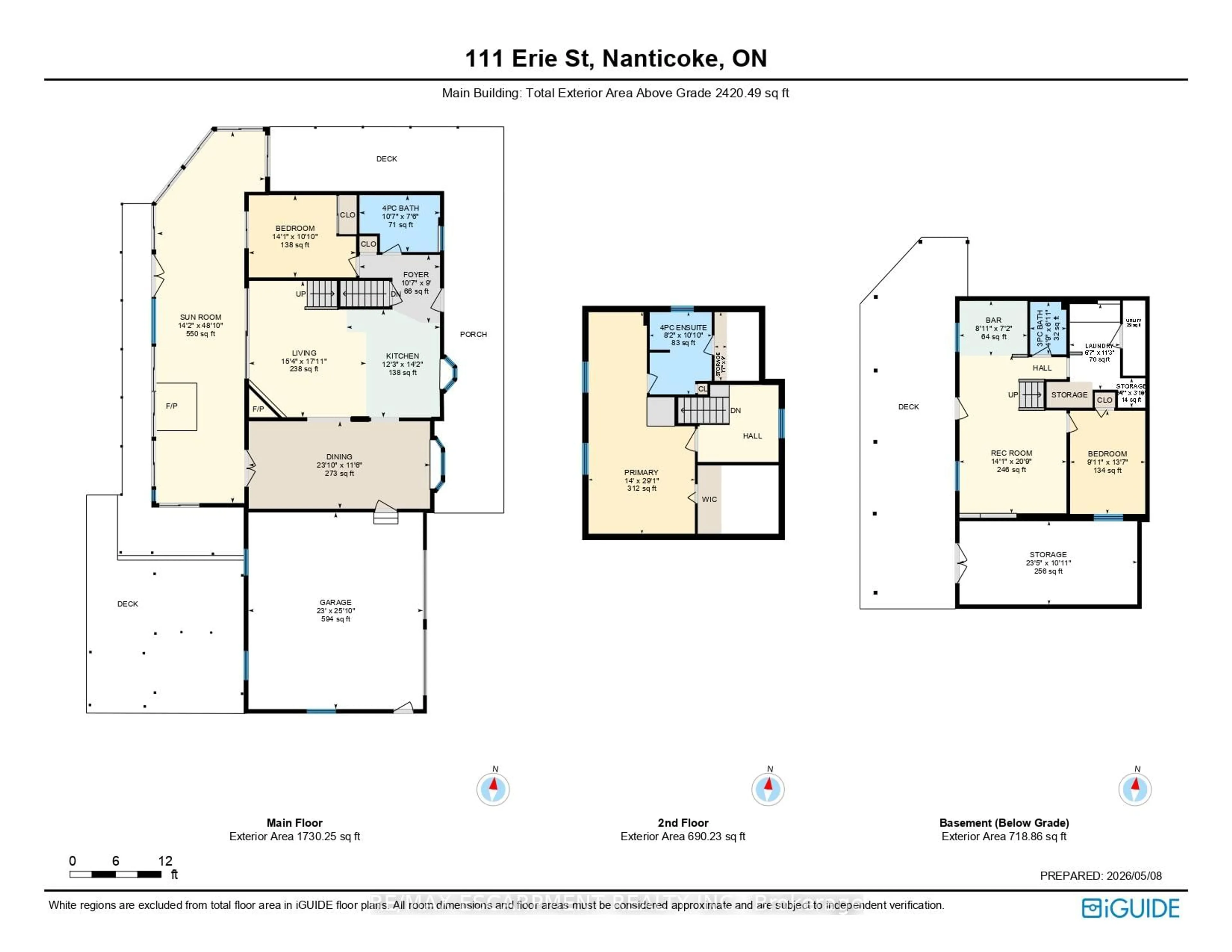 Floor plan for 111 Erie St, Haldimand Ontario N0A 1L0