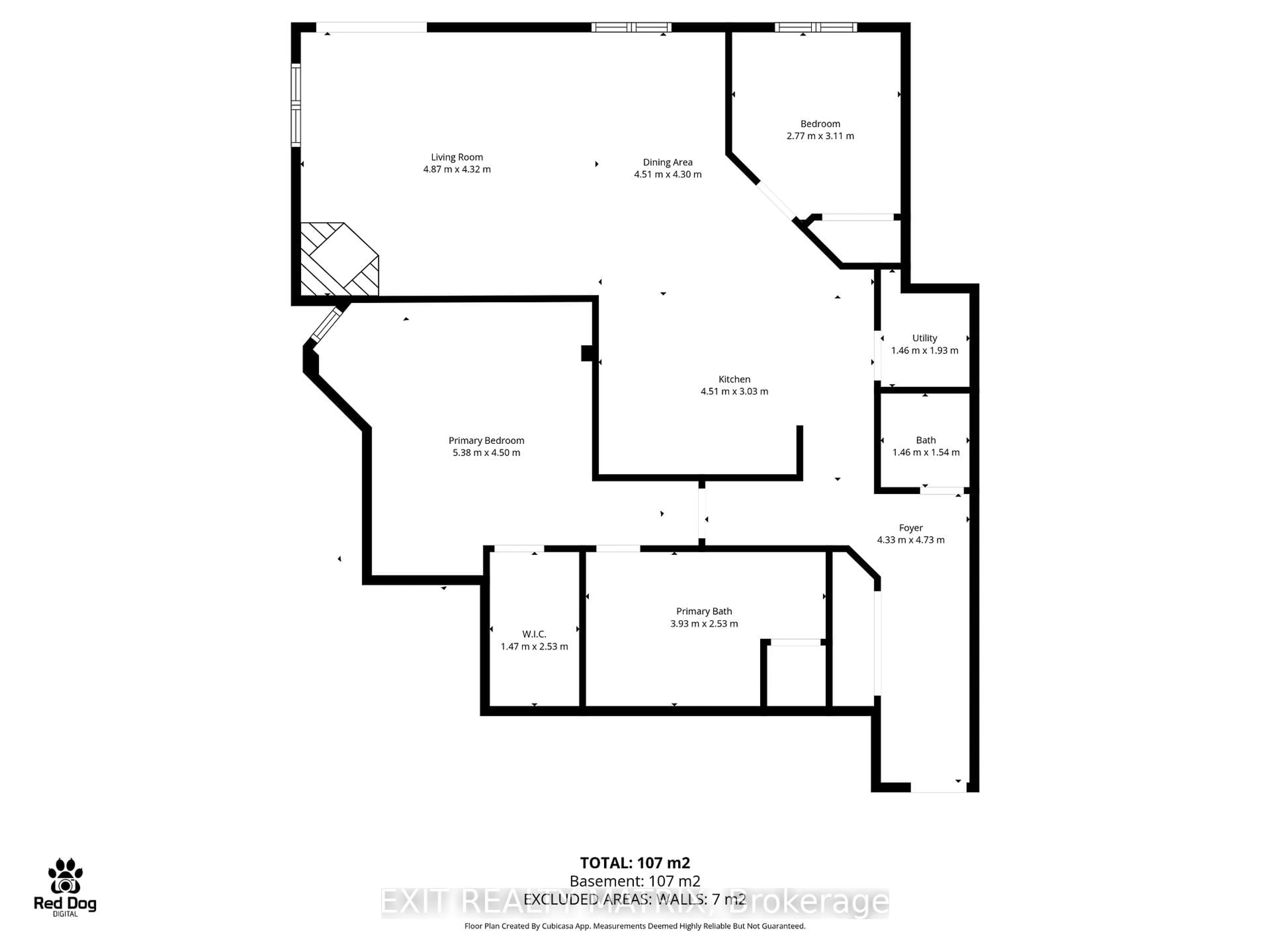 Floor plan for 2 Warner St #104, Russell Ontario K4R 0B4