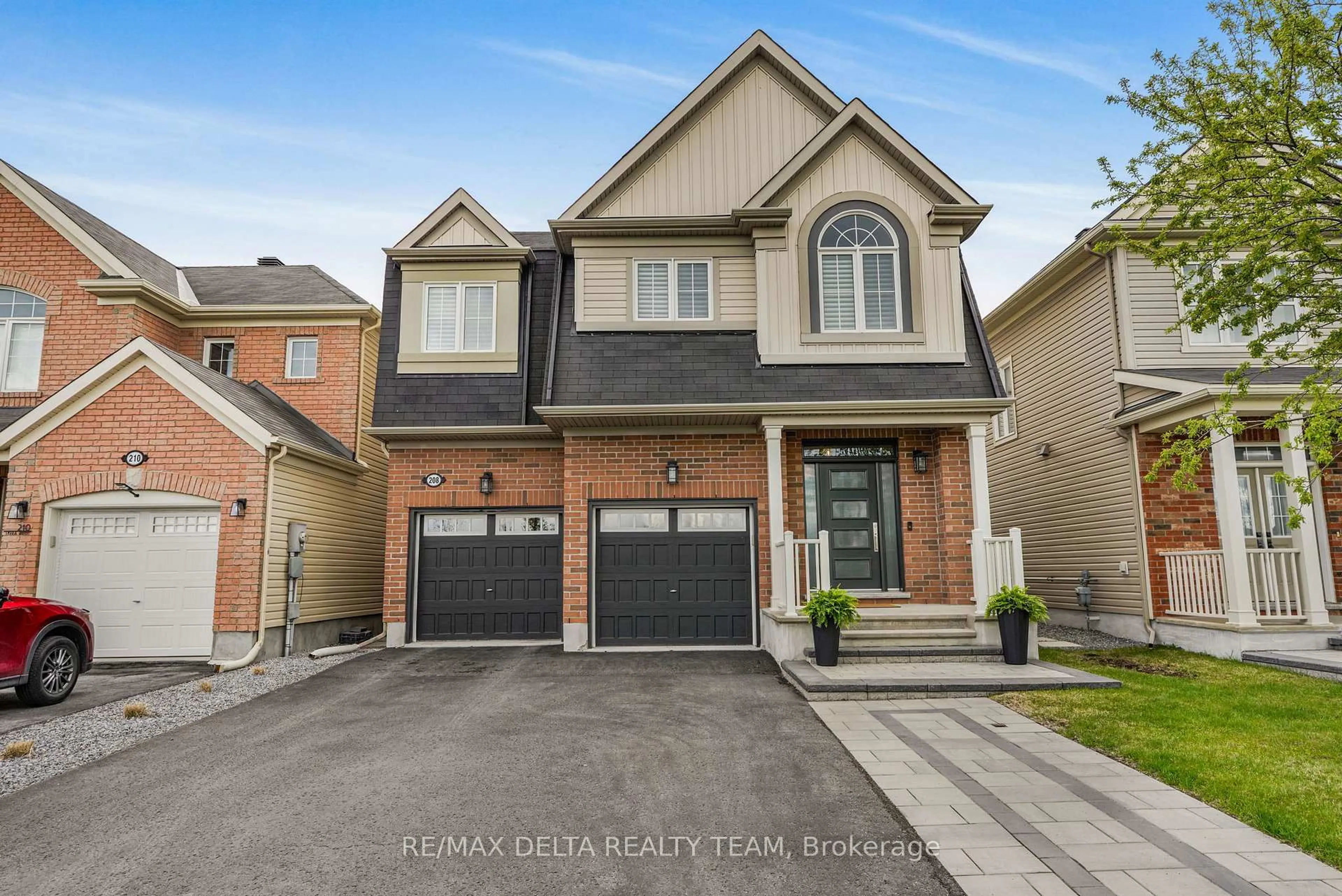 Home with brick exterior material, street for 208 Serra Rdge, Ottawa Ontario K4A 0V8