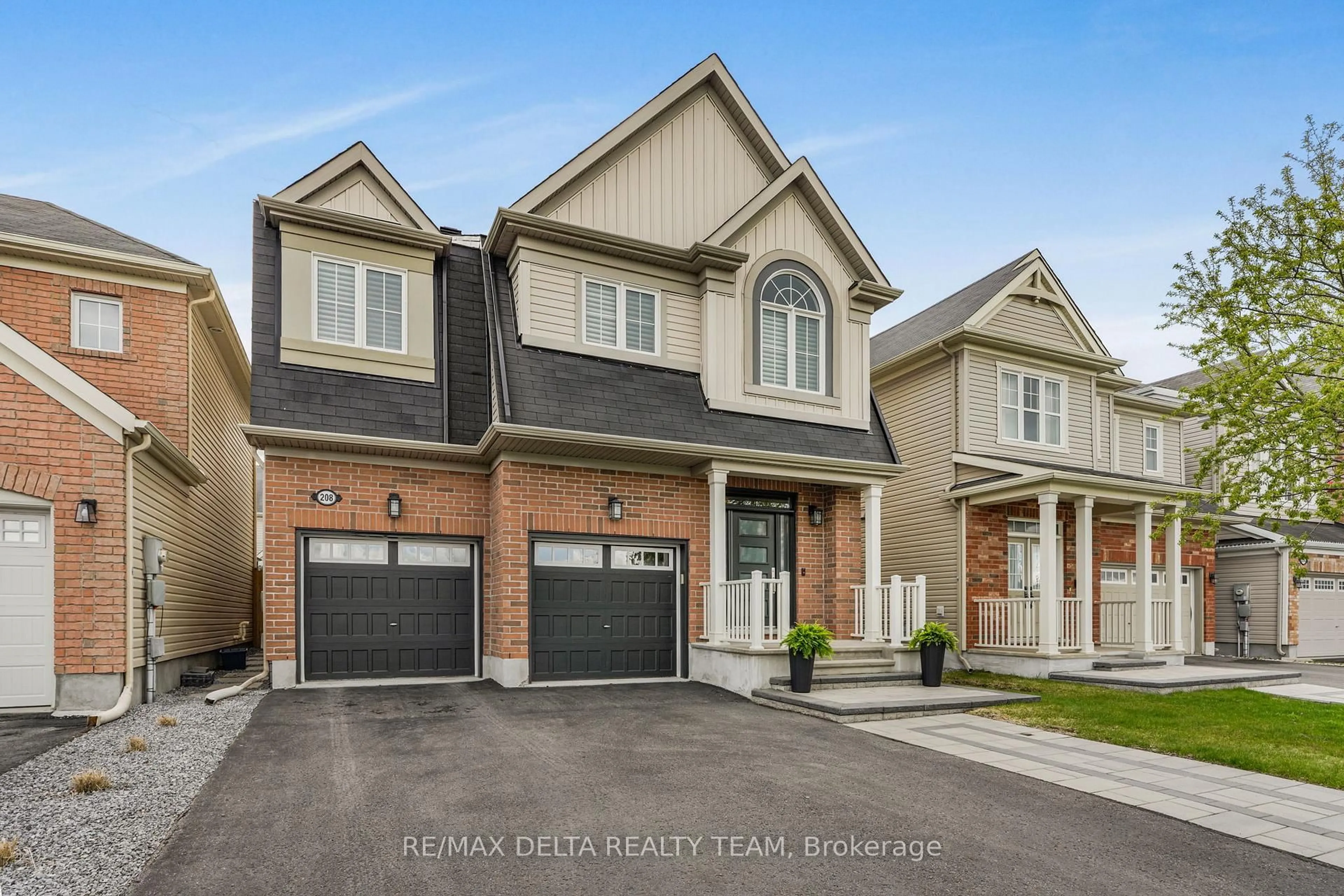 Home with brick exterior material, street for 208 Serra Rdge, Ottawa Ontario K4A 0V8