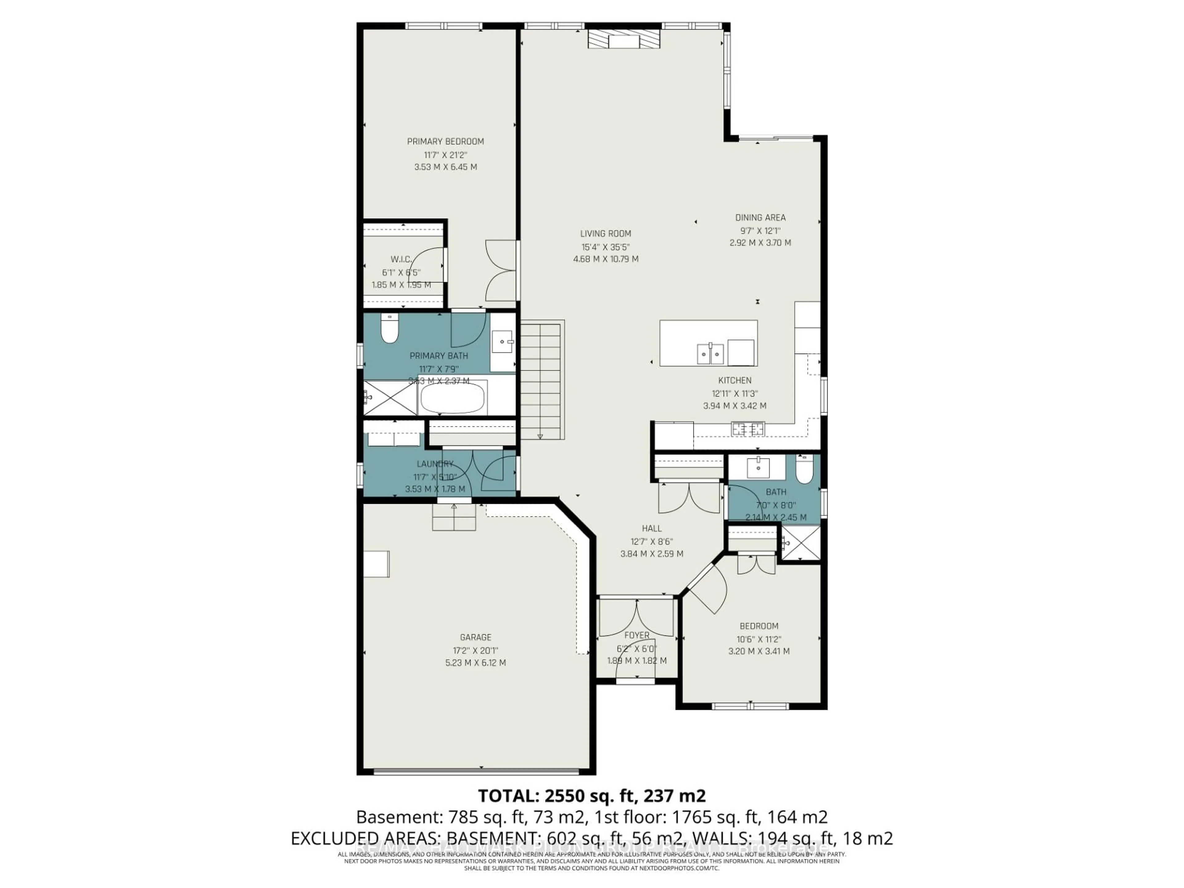Floor plan for 819 Tewin Circ, Orleans Ontario K4A 1K2