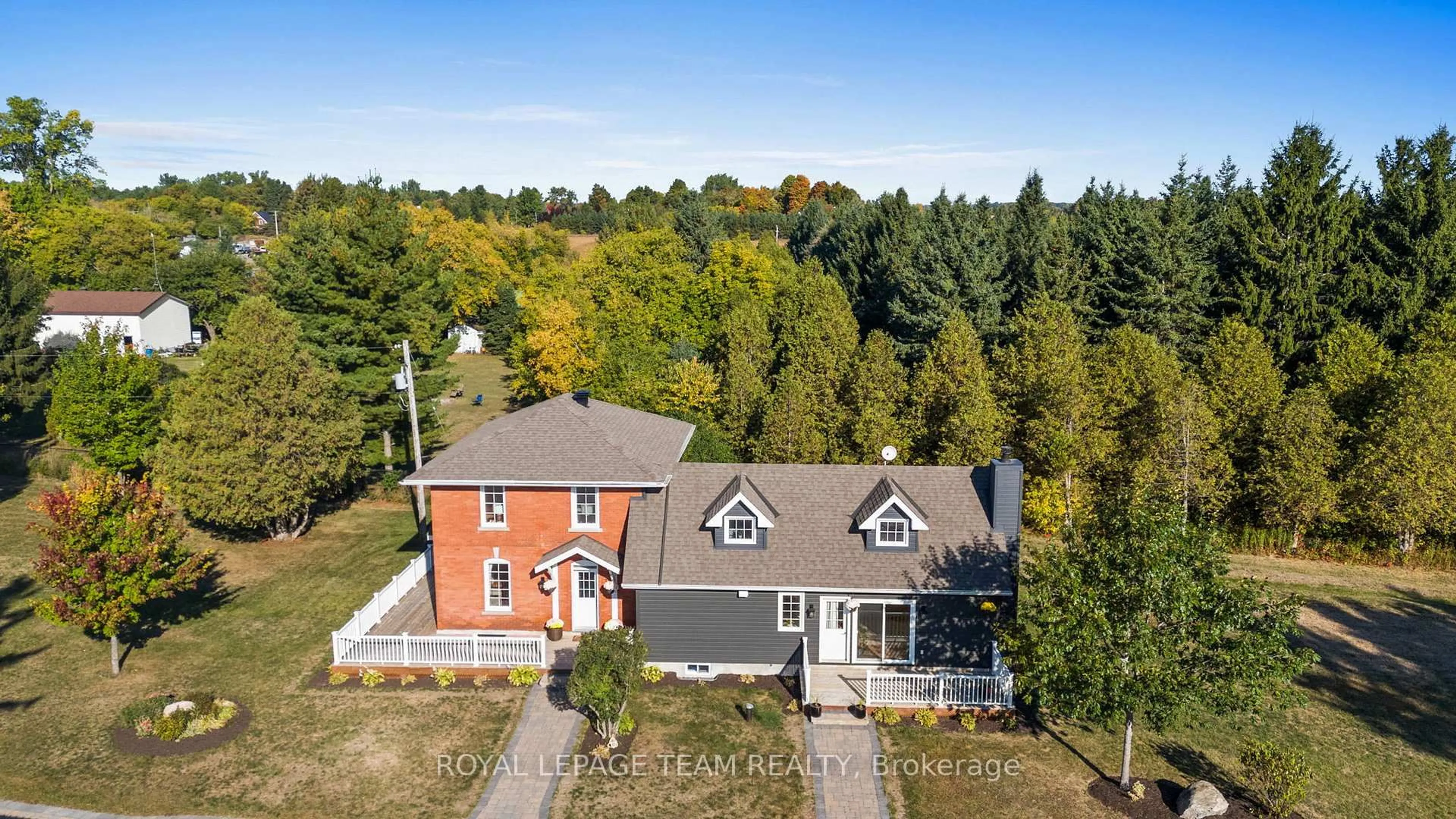 A pic from outside/outdoor area/front of a property/back of a property/a pic from drone, unknown for 6101 First Line Rd, Kars Ontario K0A 2E0