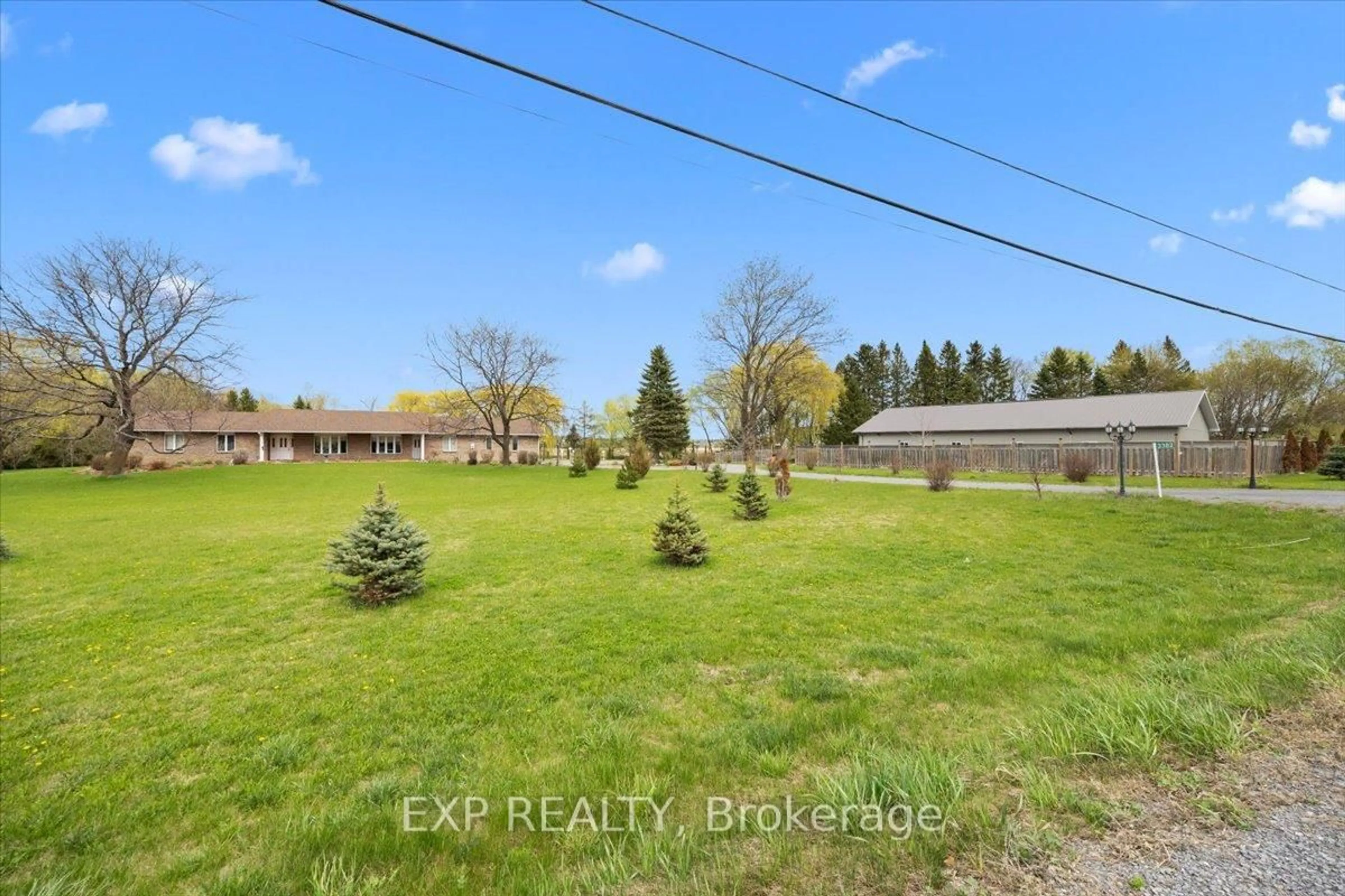 A pic from outside/outdoor area/front of a property/back of a property/a pic from drone, water/lake/river/ocean view for 3382 Carp Rd, Carp Ontario K0A 1L0