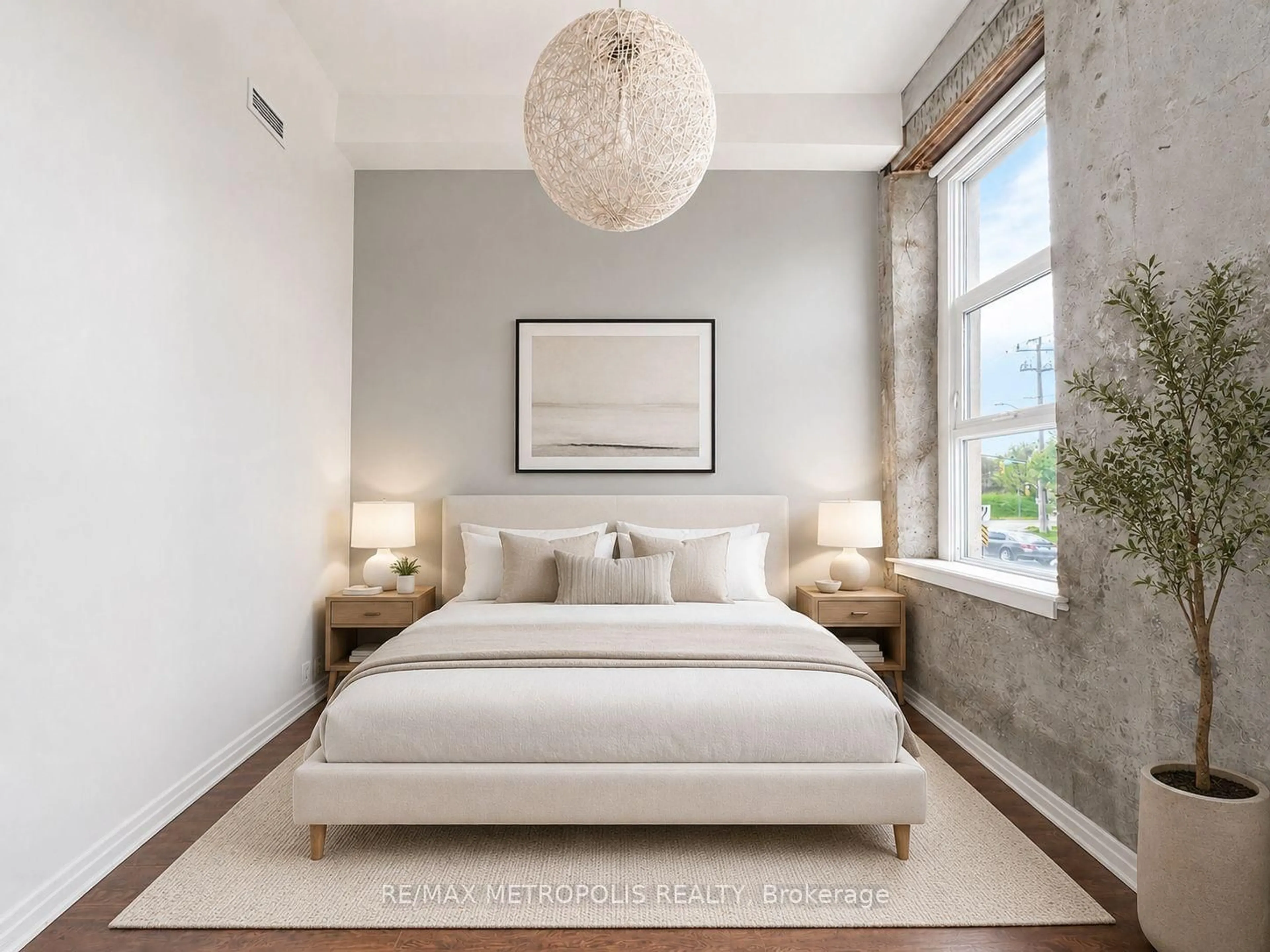 Bedroom with bed, unknown for 25 Concession St #110, Cambridge Ontario N1R 2G6